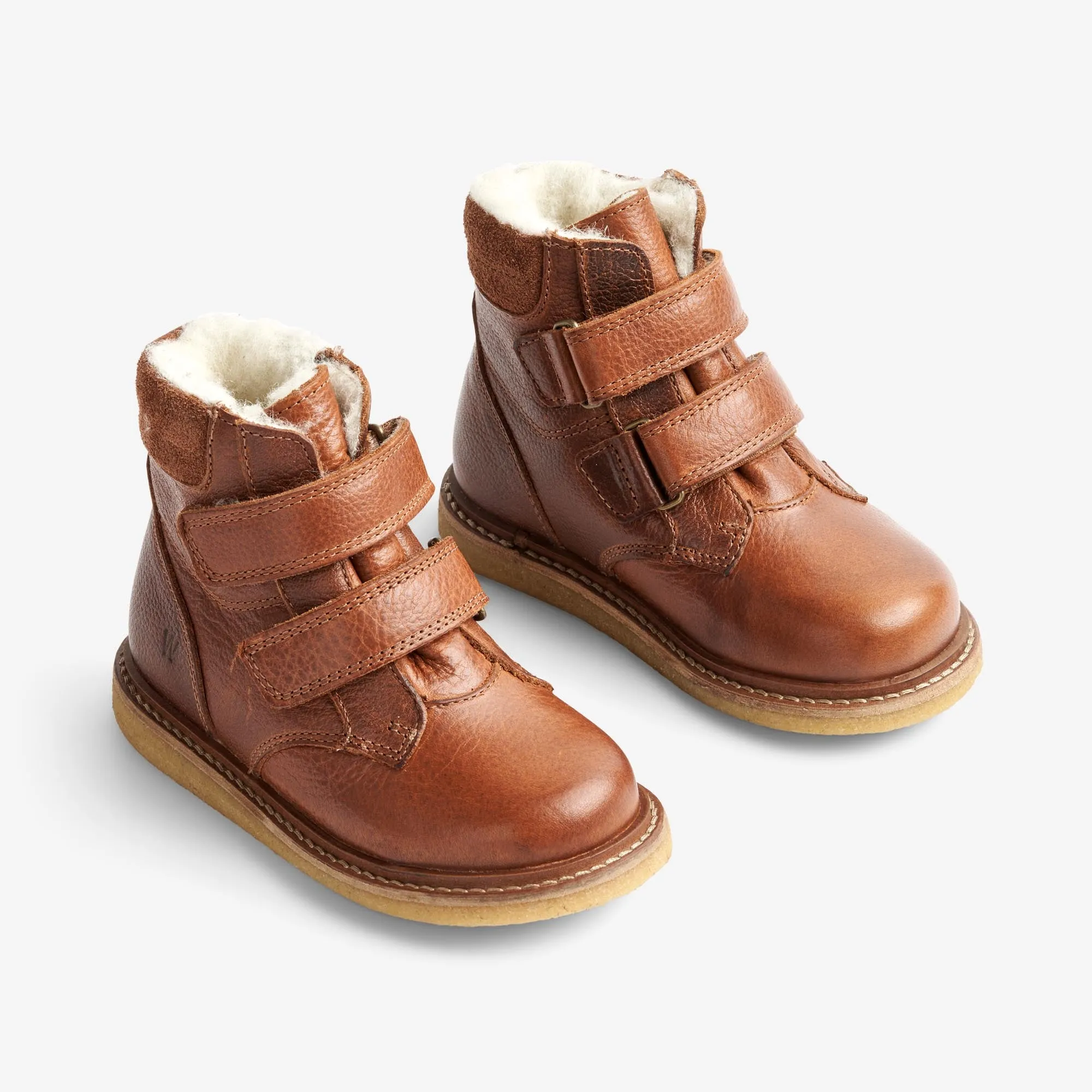 Hanan Velcro Tex - cognac Wheat