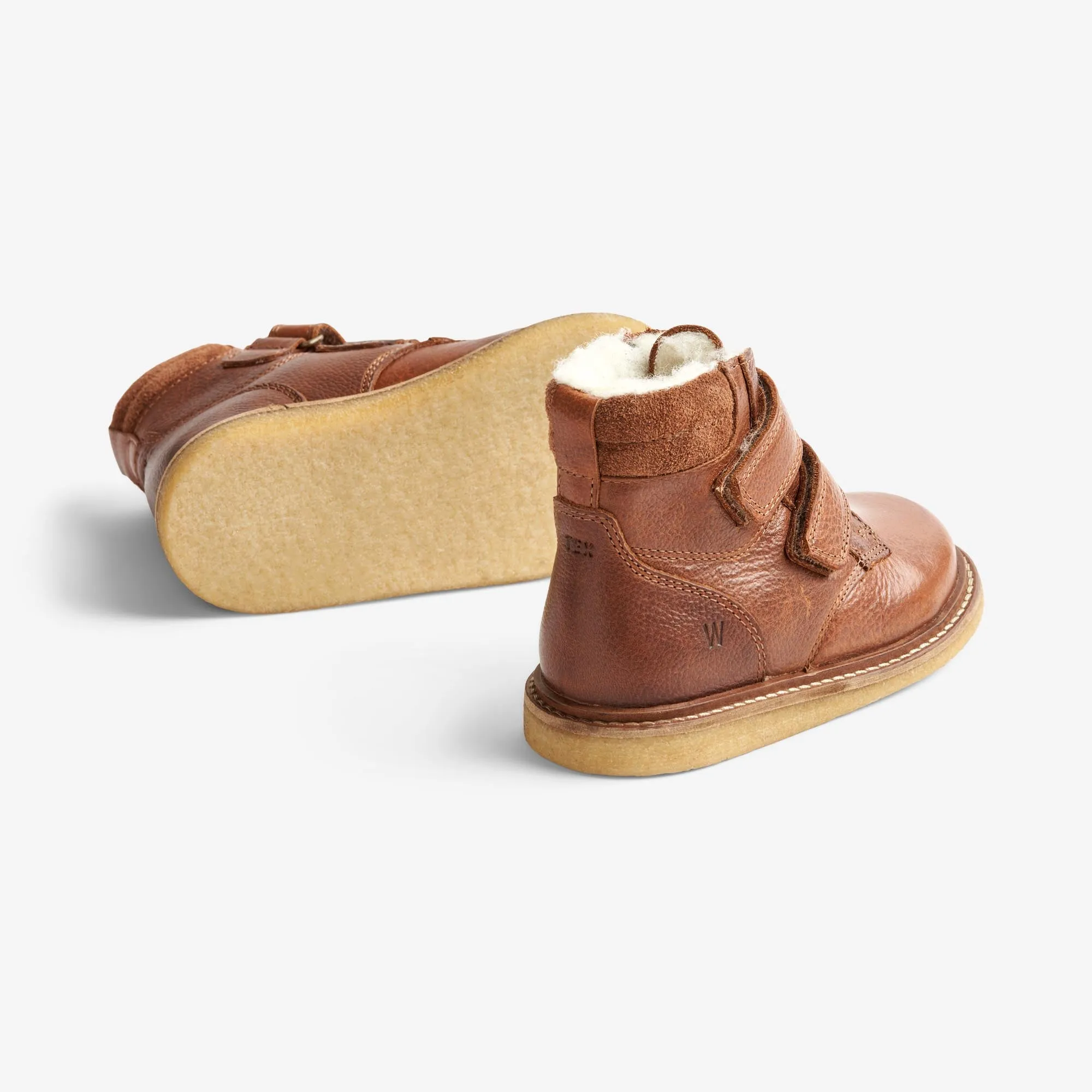 Hanan Velcro Tex - cognac Wheat
