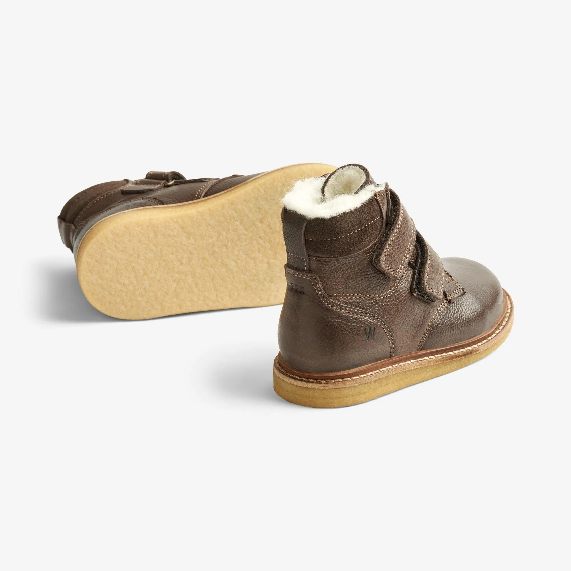 Hanan Velcro Tex - dark brown Wheat