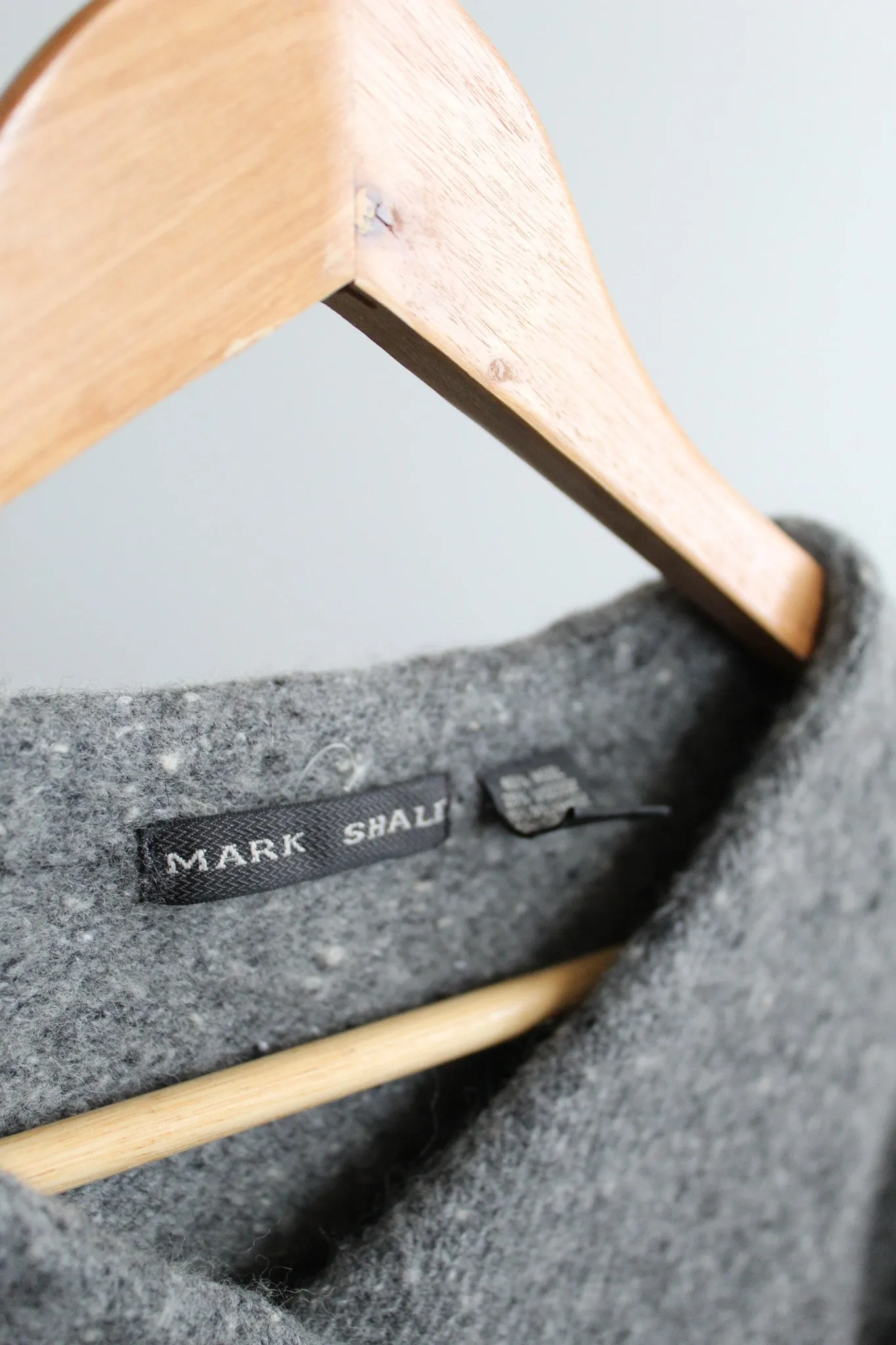heathered gray cardigan 1919 Vintage