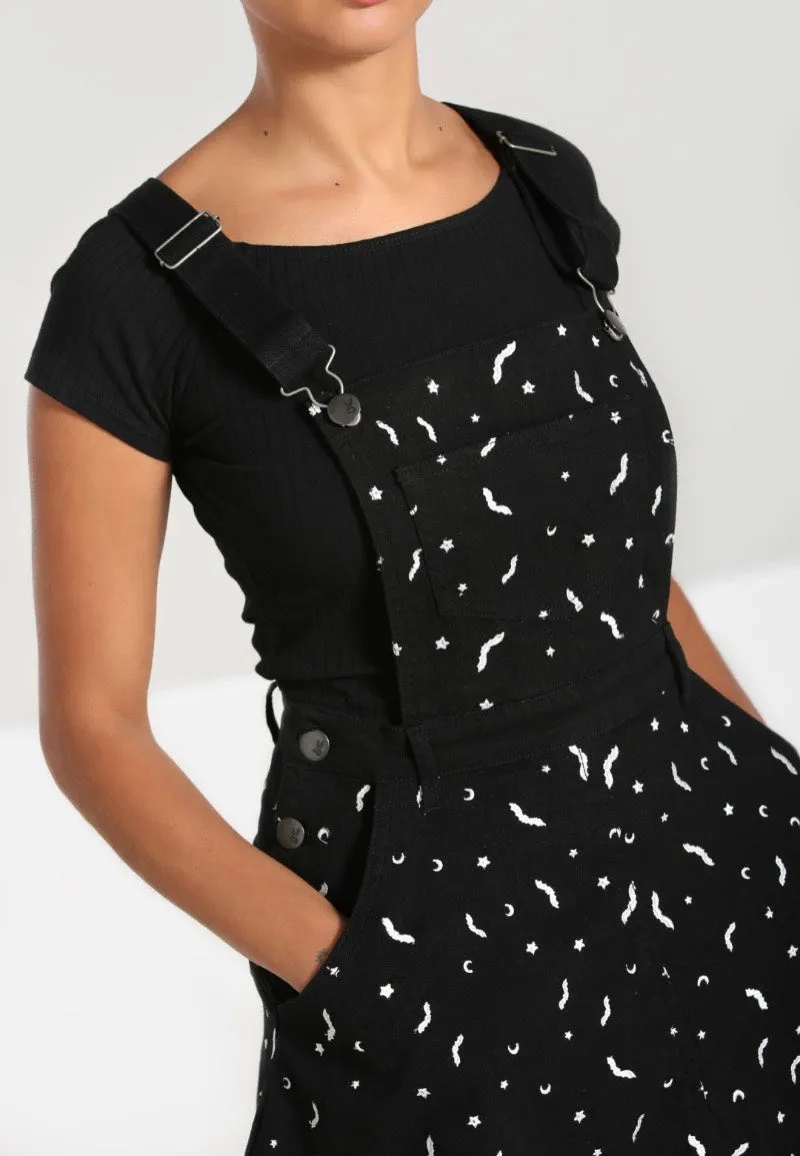 Hellbunny - Bat Pinafore Black - Dress