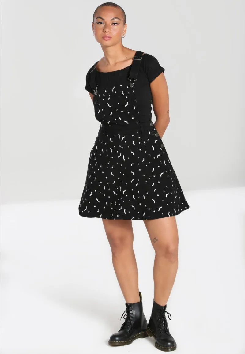Hellbunny - Bat Pinafore Black - Dress