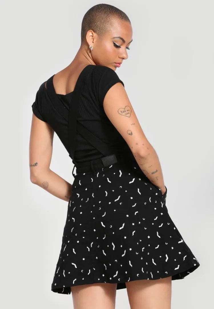 Hellbunny - Bat Pinafore Black - Dress