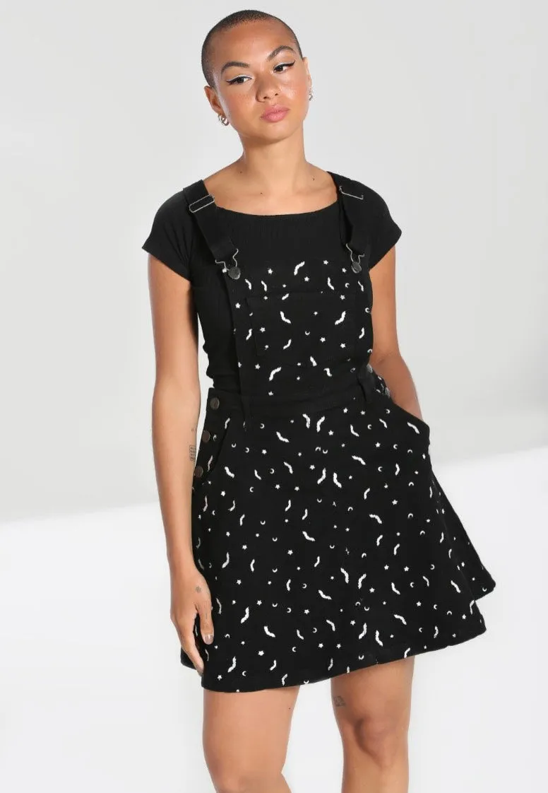 Hellbunny - Bat Pinafore Black - Dress