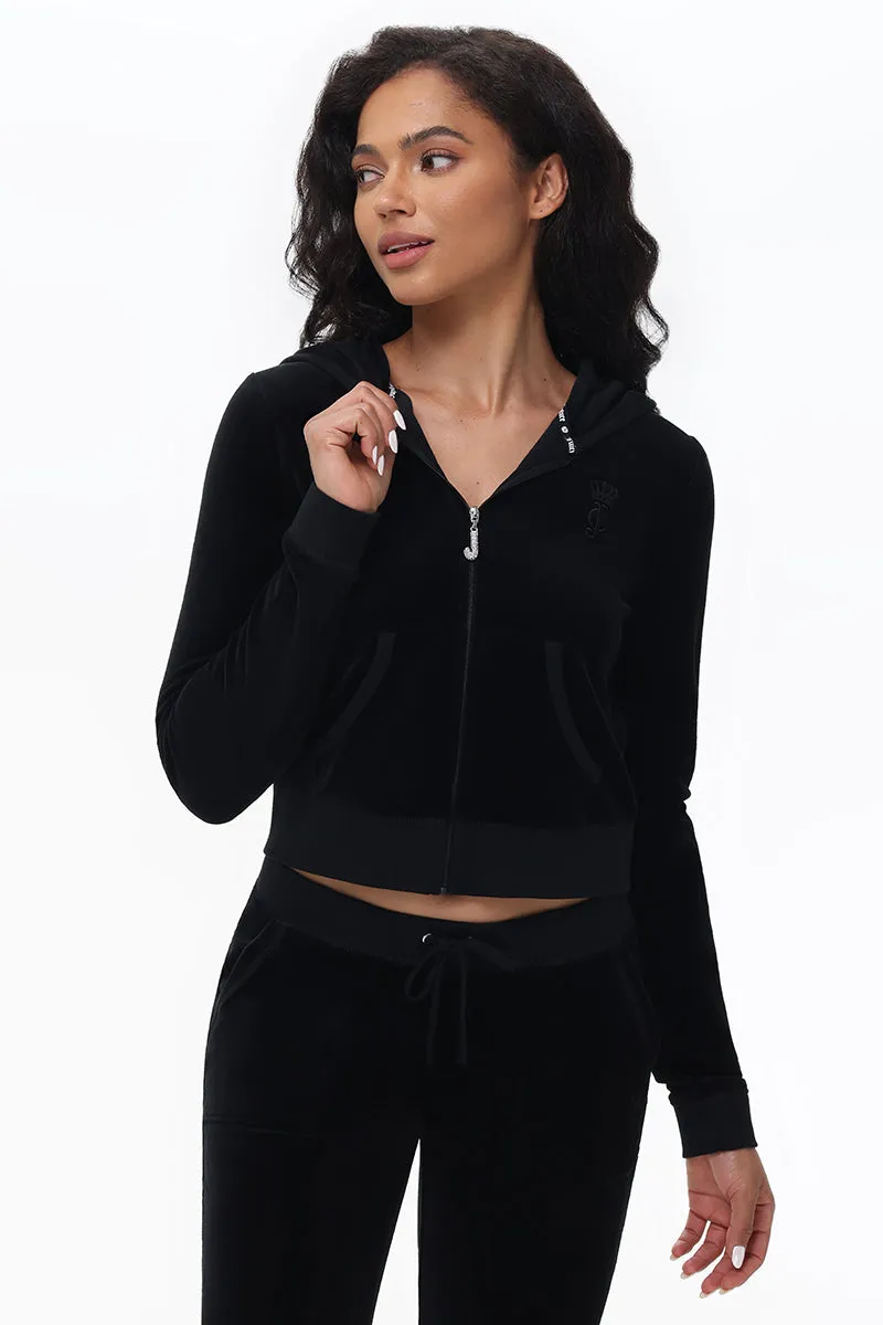 Heritage Cotton Velour Hoodie by Juicy Couture