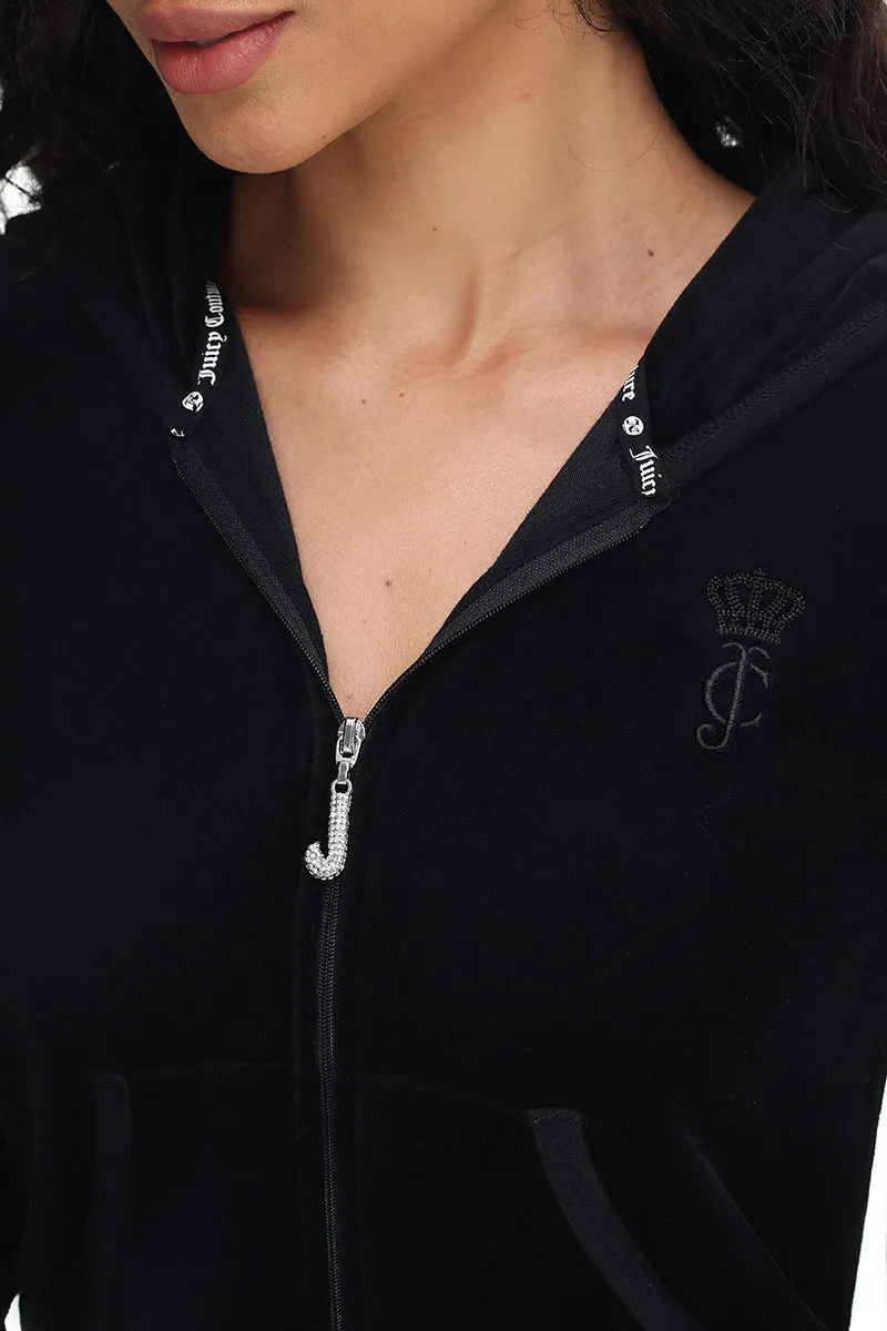 Heritage Cotton Velour Hoodie by Juicy Couture