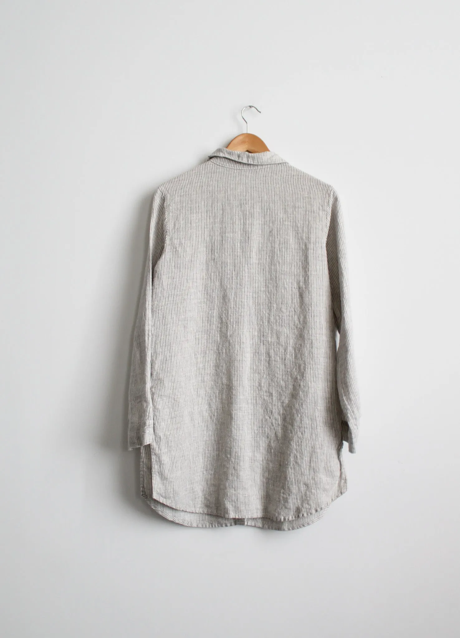 heron striped linen button up 1919 Vintage