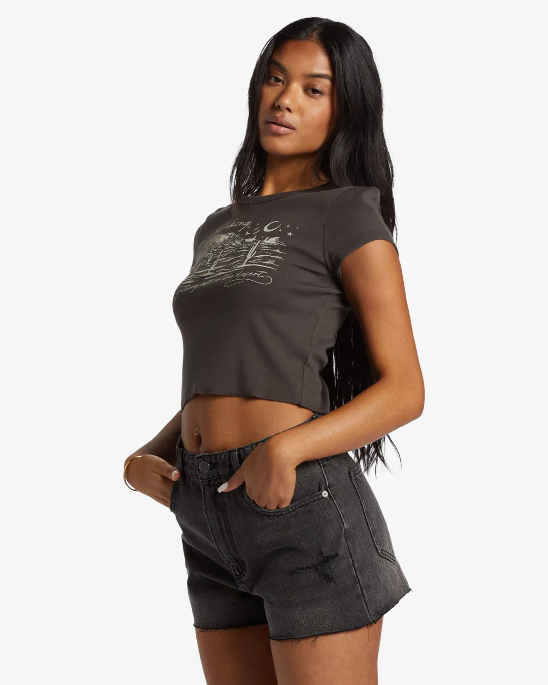 High Tides Denim Shorts - Fade To Black Billabong