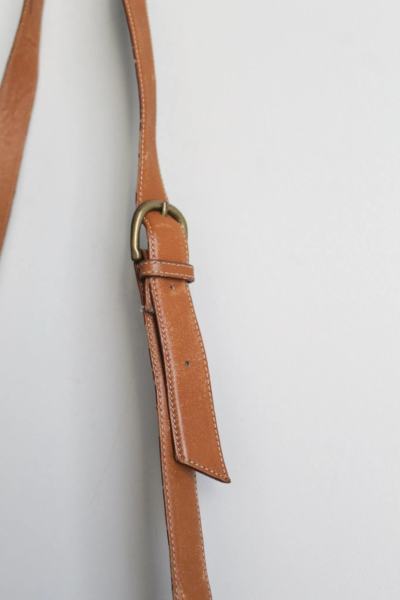 honey leather saddle bag 1919 Vintage