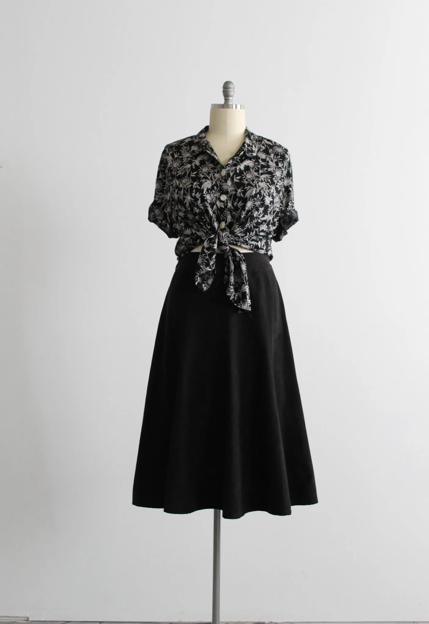 inkwell midi skirt 1919 Vintage