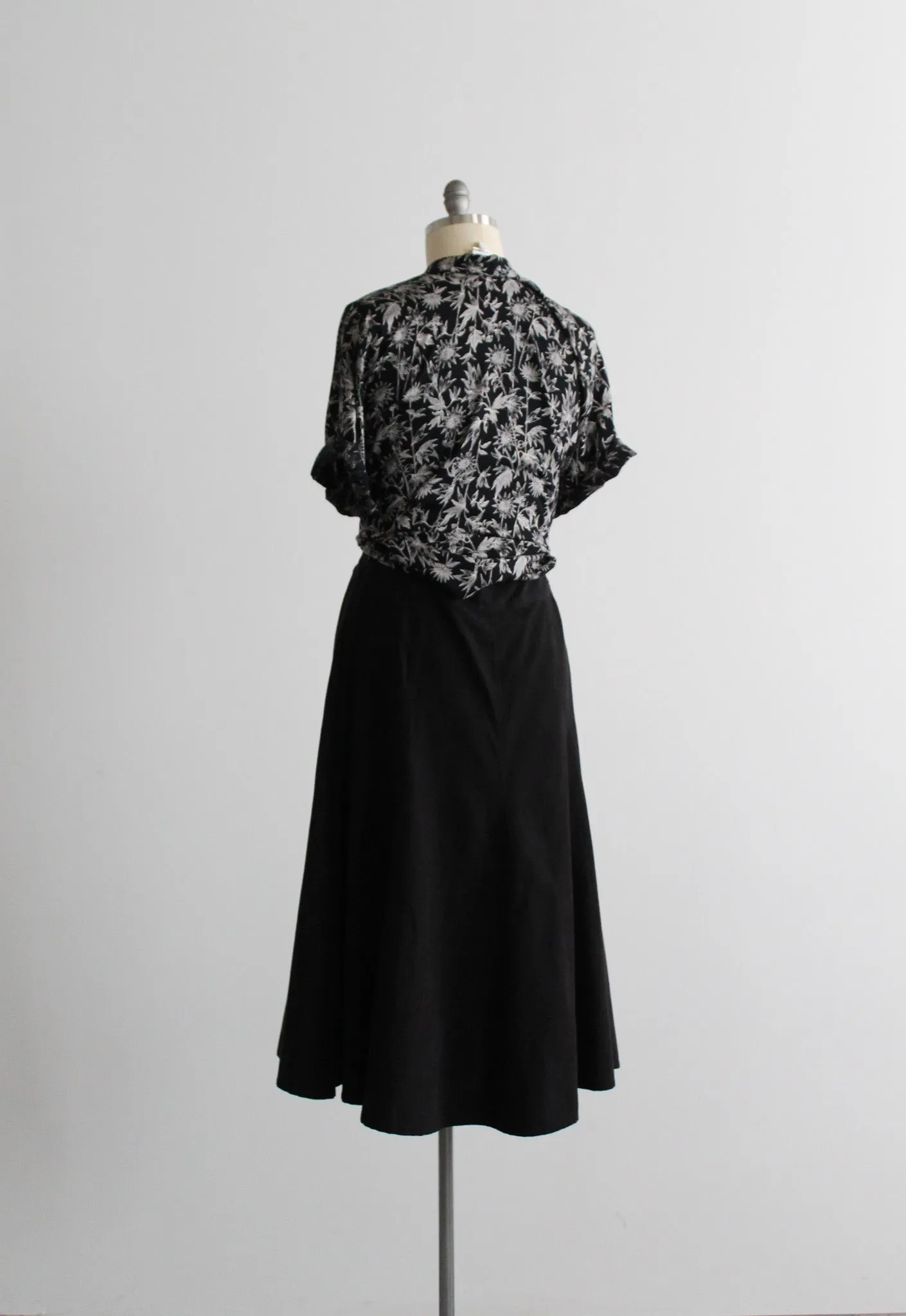 inkwell midi skirt 1919 Vintage