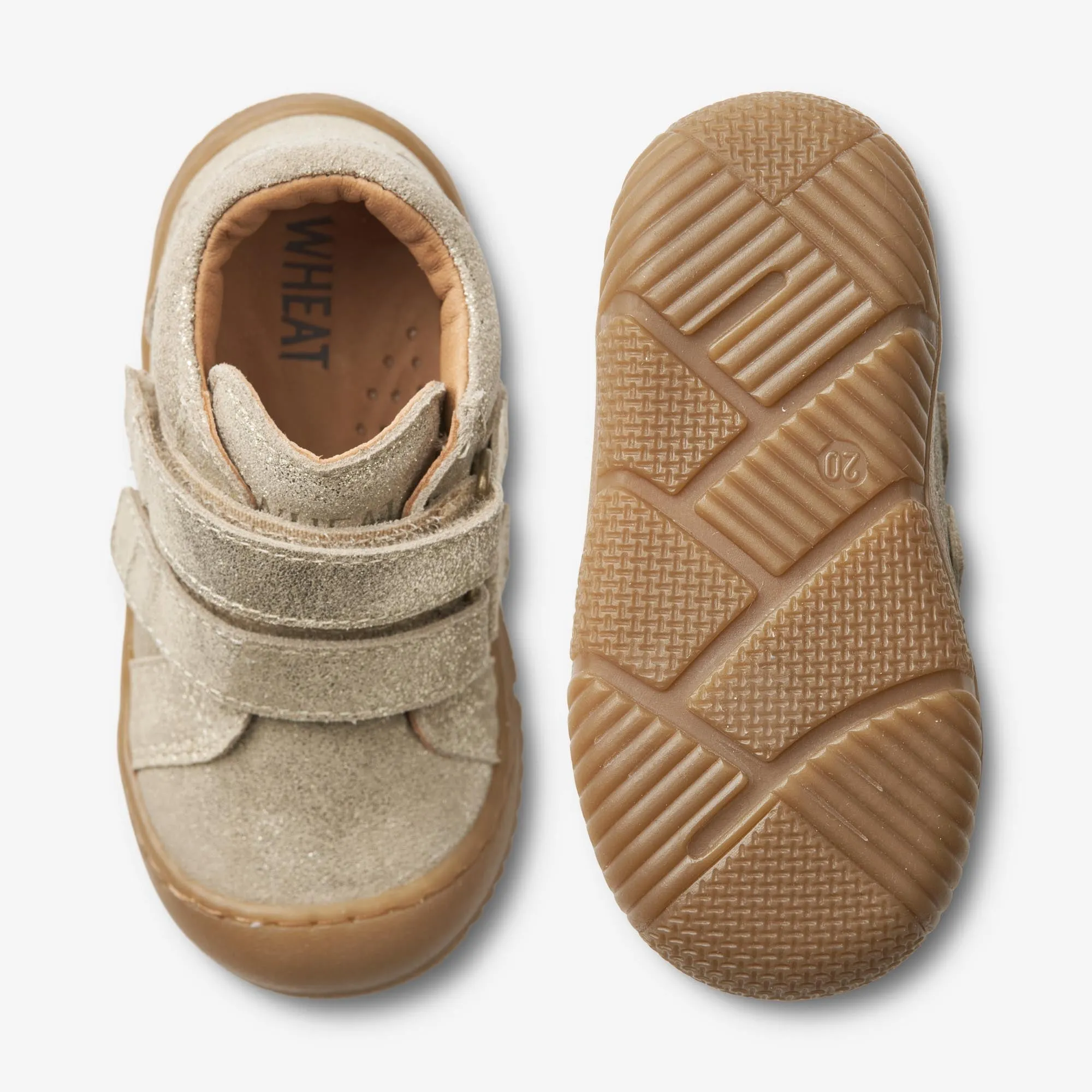 Ivalo Double Velcro Shine | Baby - grey Wheat