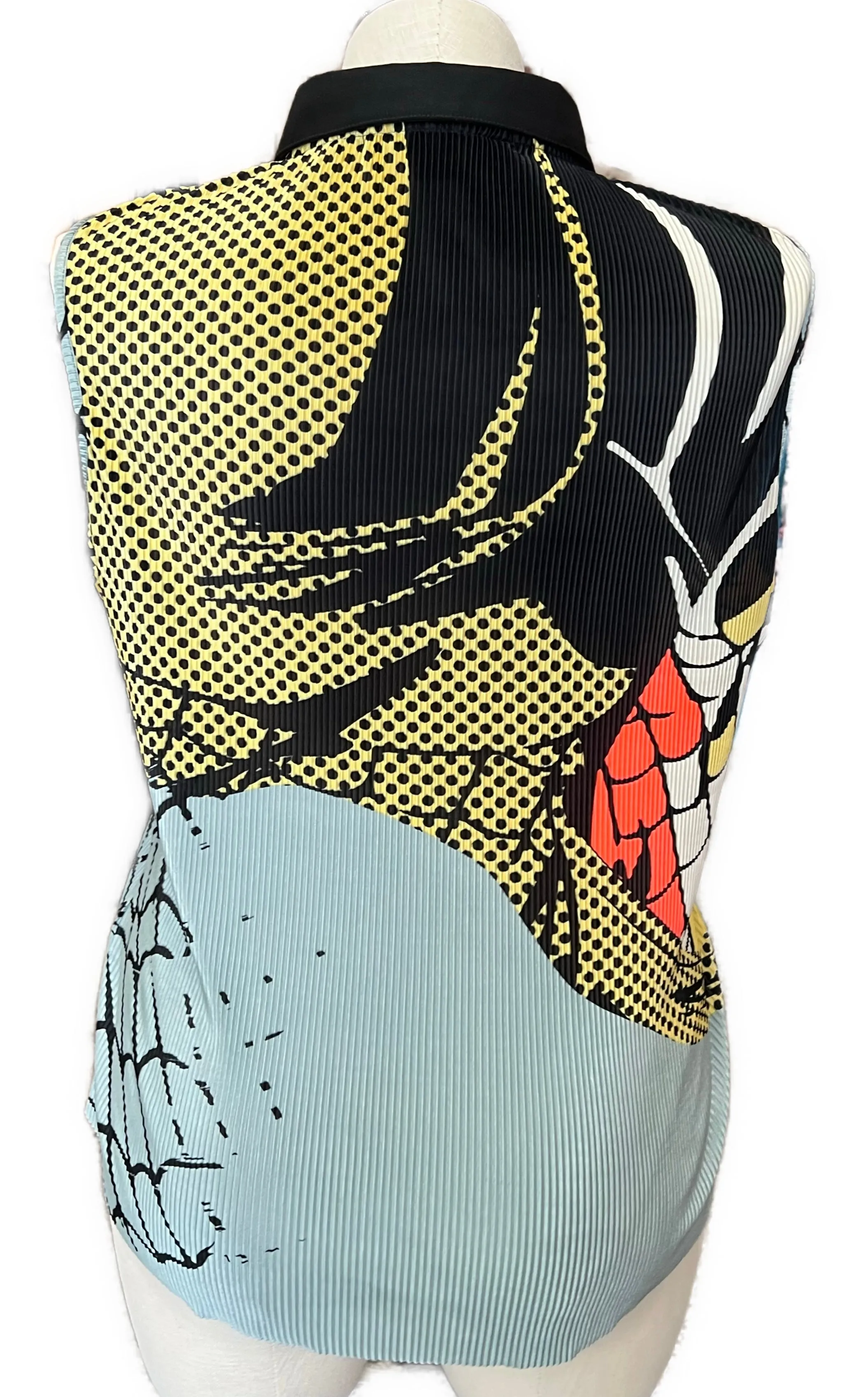 Jamie Sadock Graphic Collage Print Sleeveless Golf Top Size L MSP$90