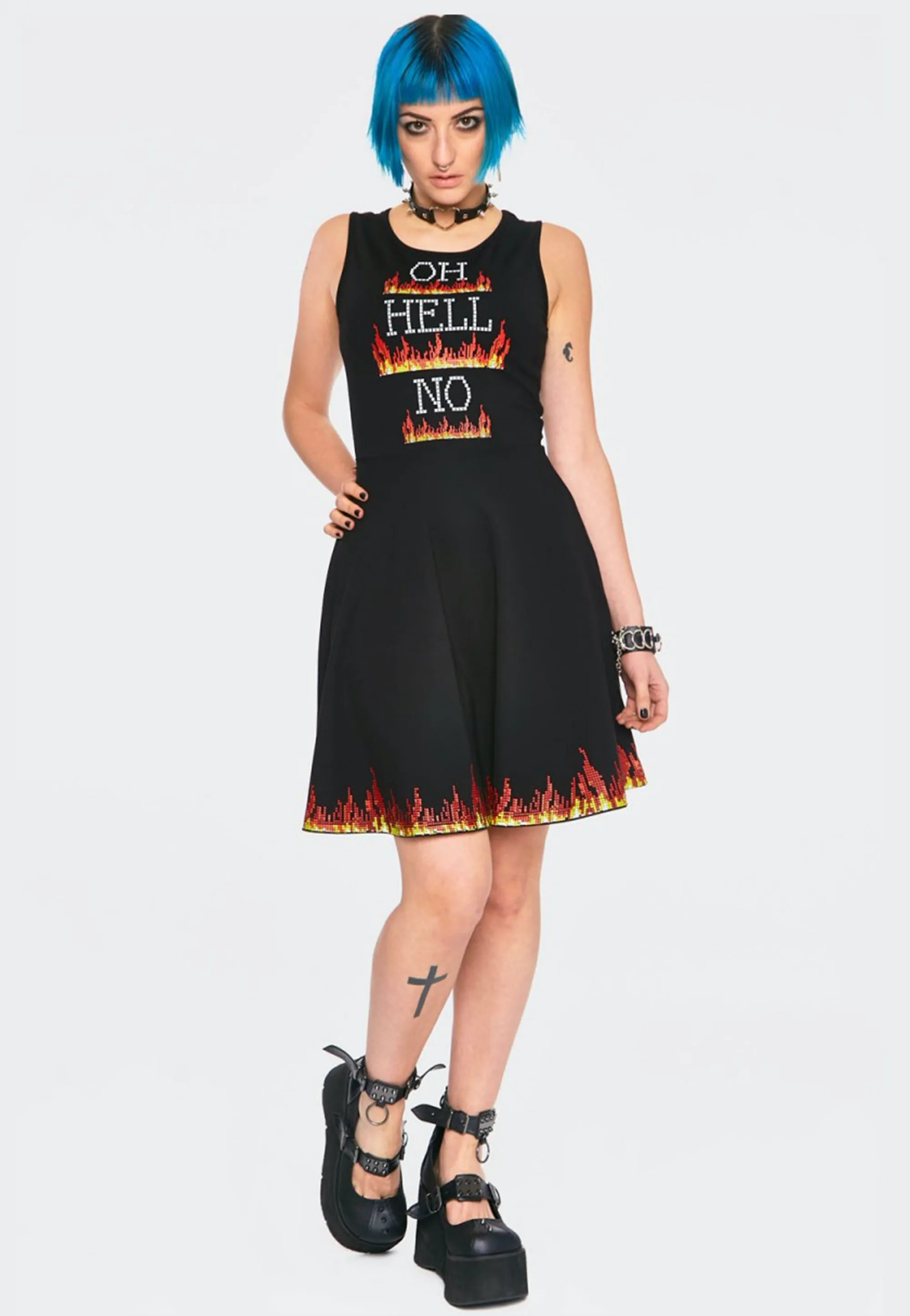 Jawbreaker - Hello No Skater Black - Dress