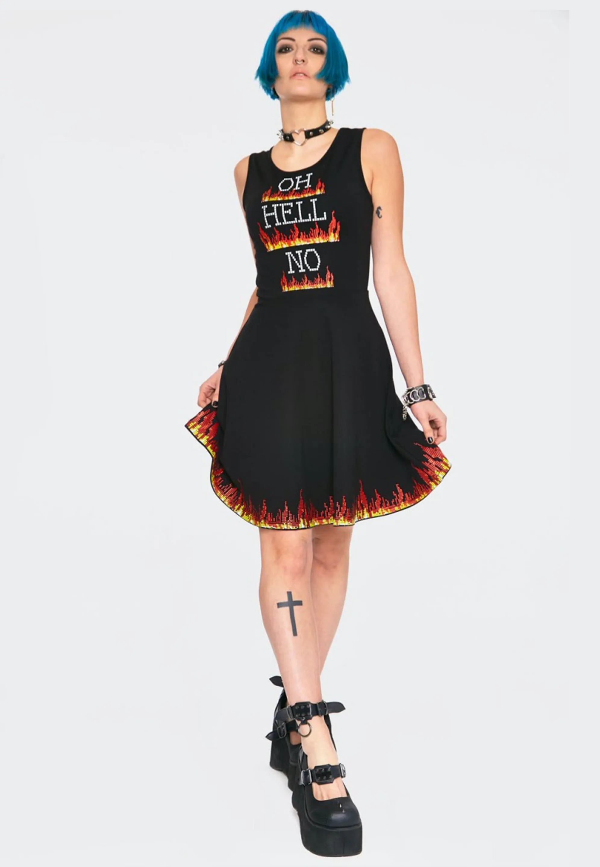 Jawbreaker - Hello No Skater Black - Dress