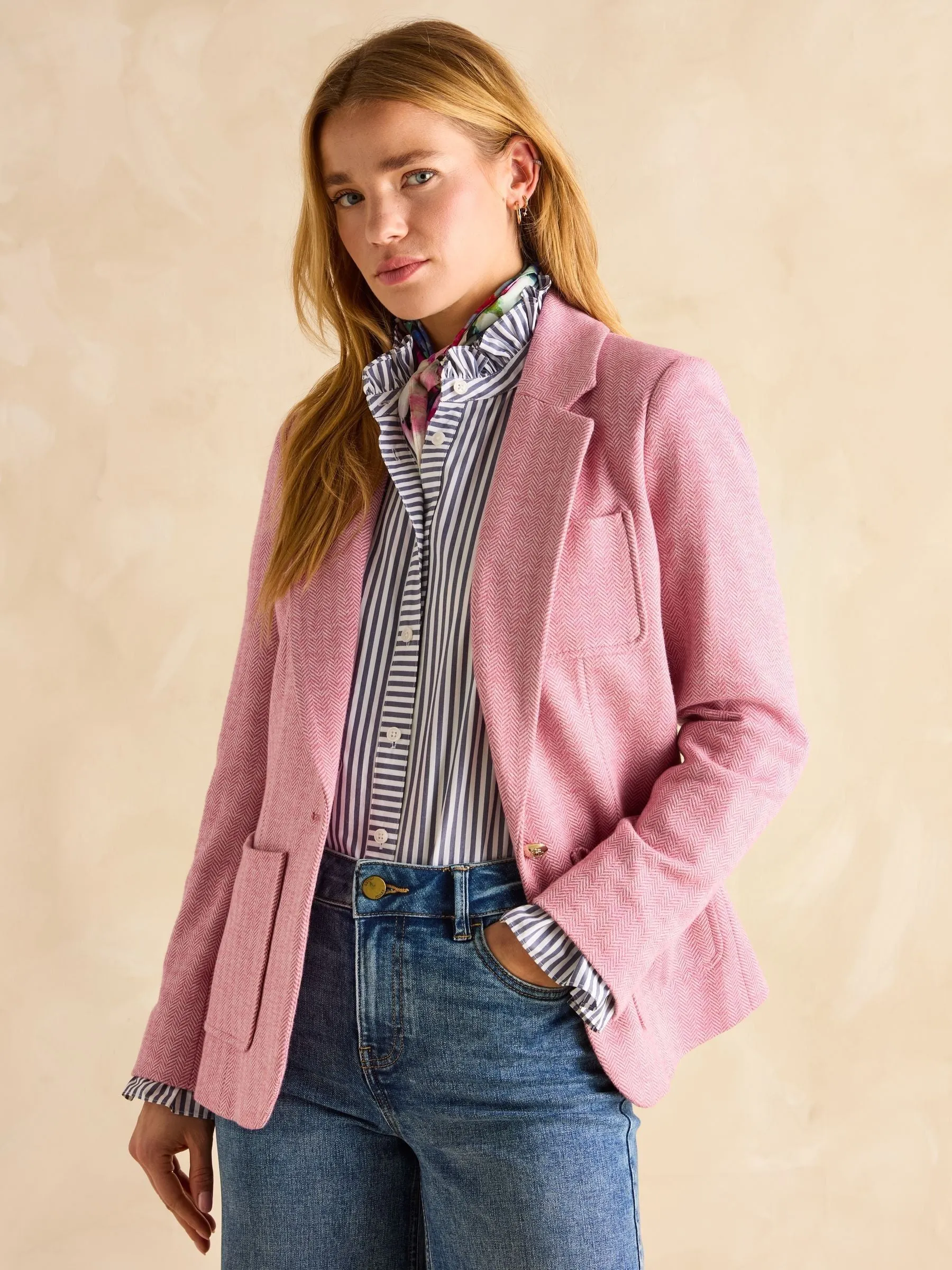 Joules Albury Cotton Blazer
