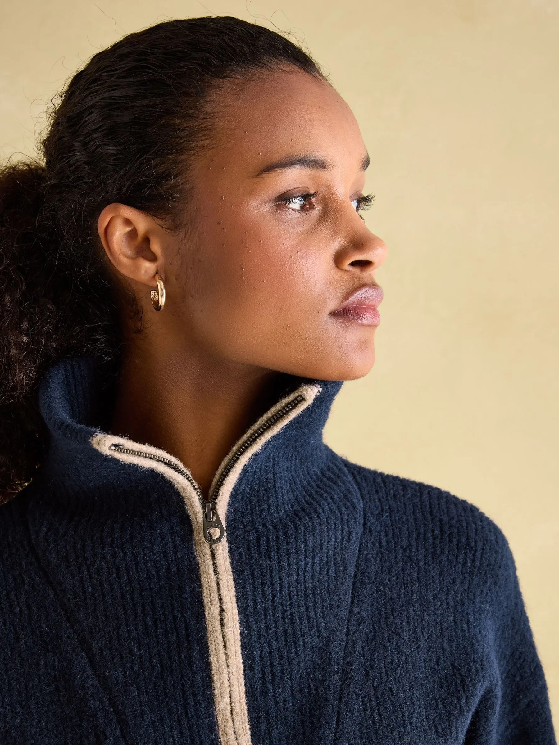 Joules Elmore Knitted Quarter Zip Jumper