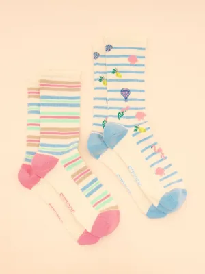 Joules Everyday Women's 2 Pack Socks