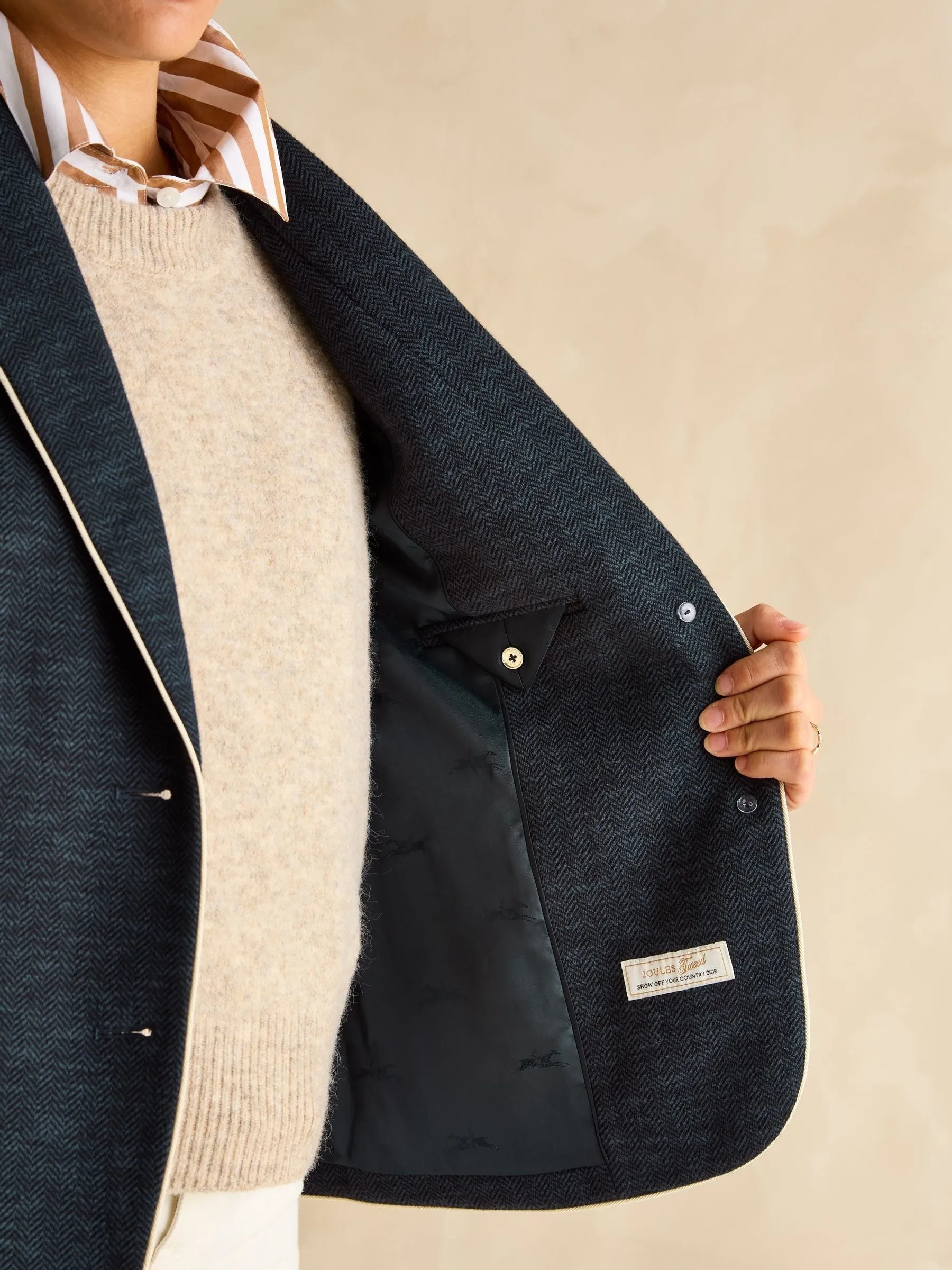 Joules Hartley Shawl Collar Blazer