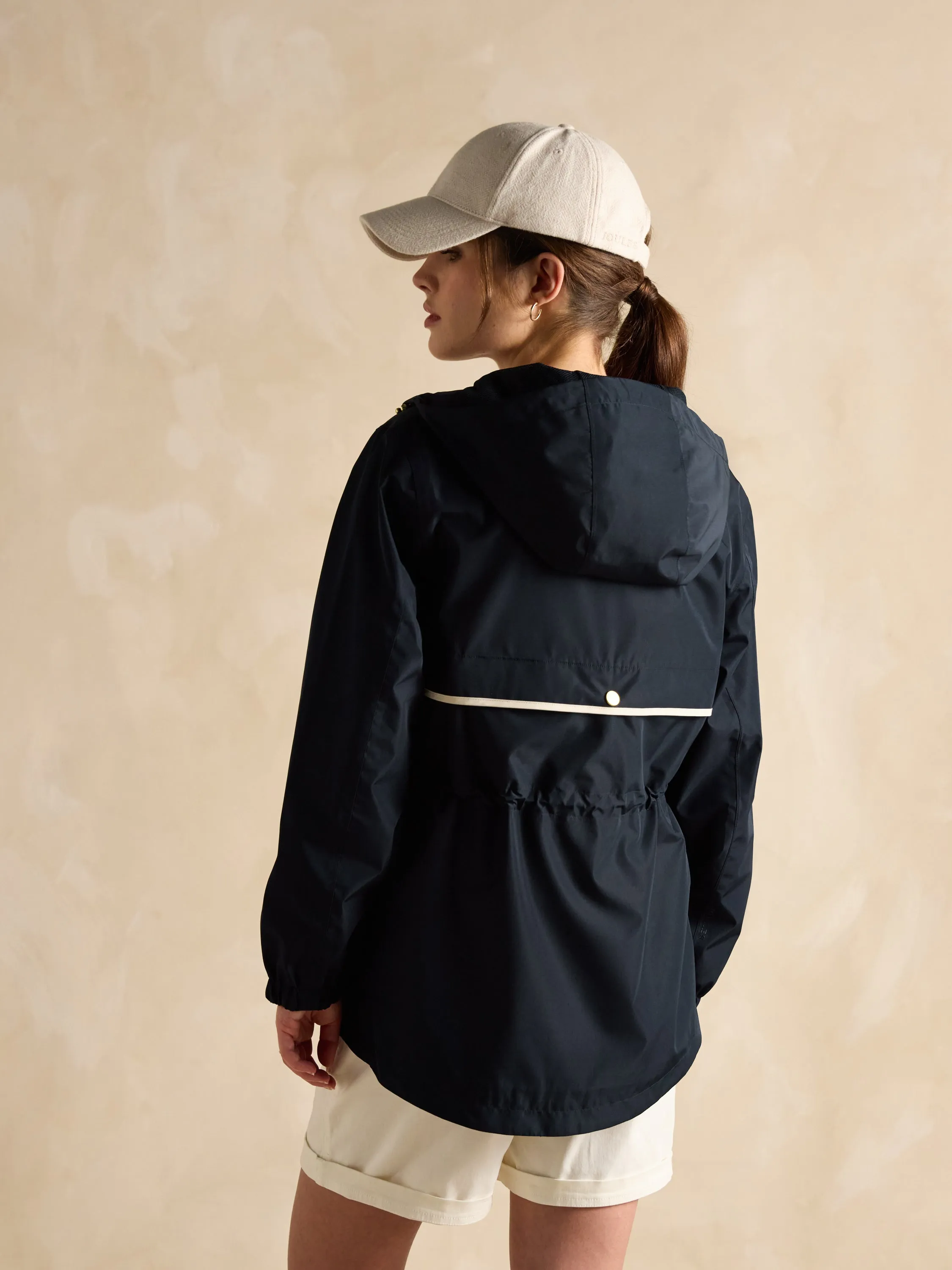 Joules Holt Packable Waterproof Raincoat with Hood