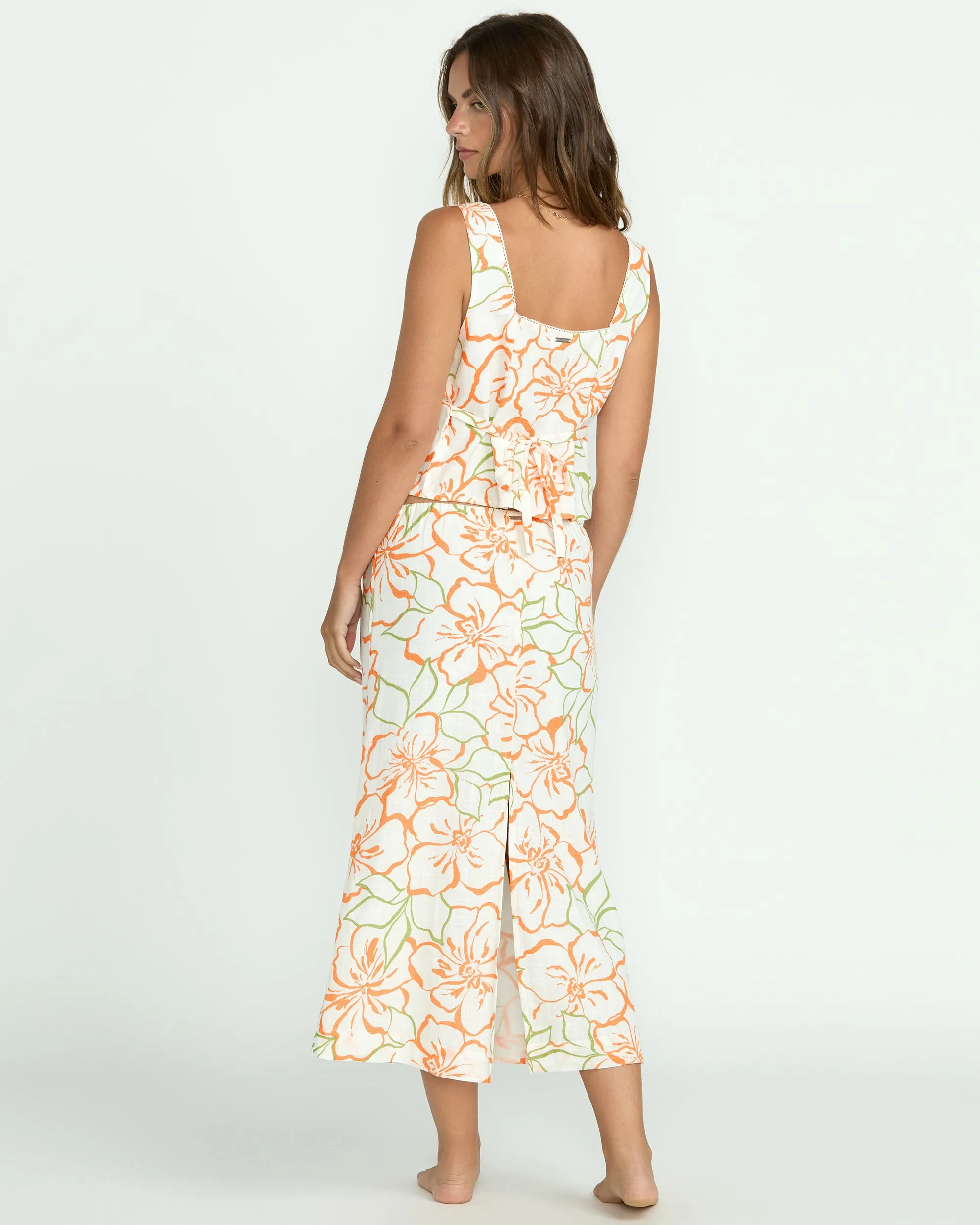 Keep It Simple Skirt - Salt Crystal Billabong