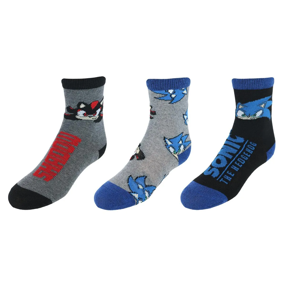 Kid's Sonic the Hedgehog Time Ring Novelty Socks (3 Pack)