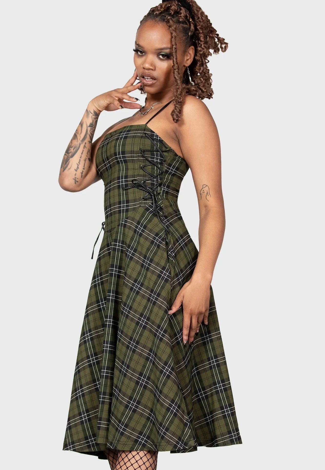 Killstar - Elyswyth Strapless Green - Dress