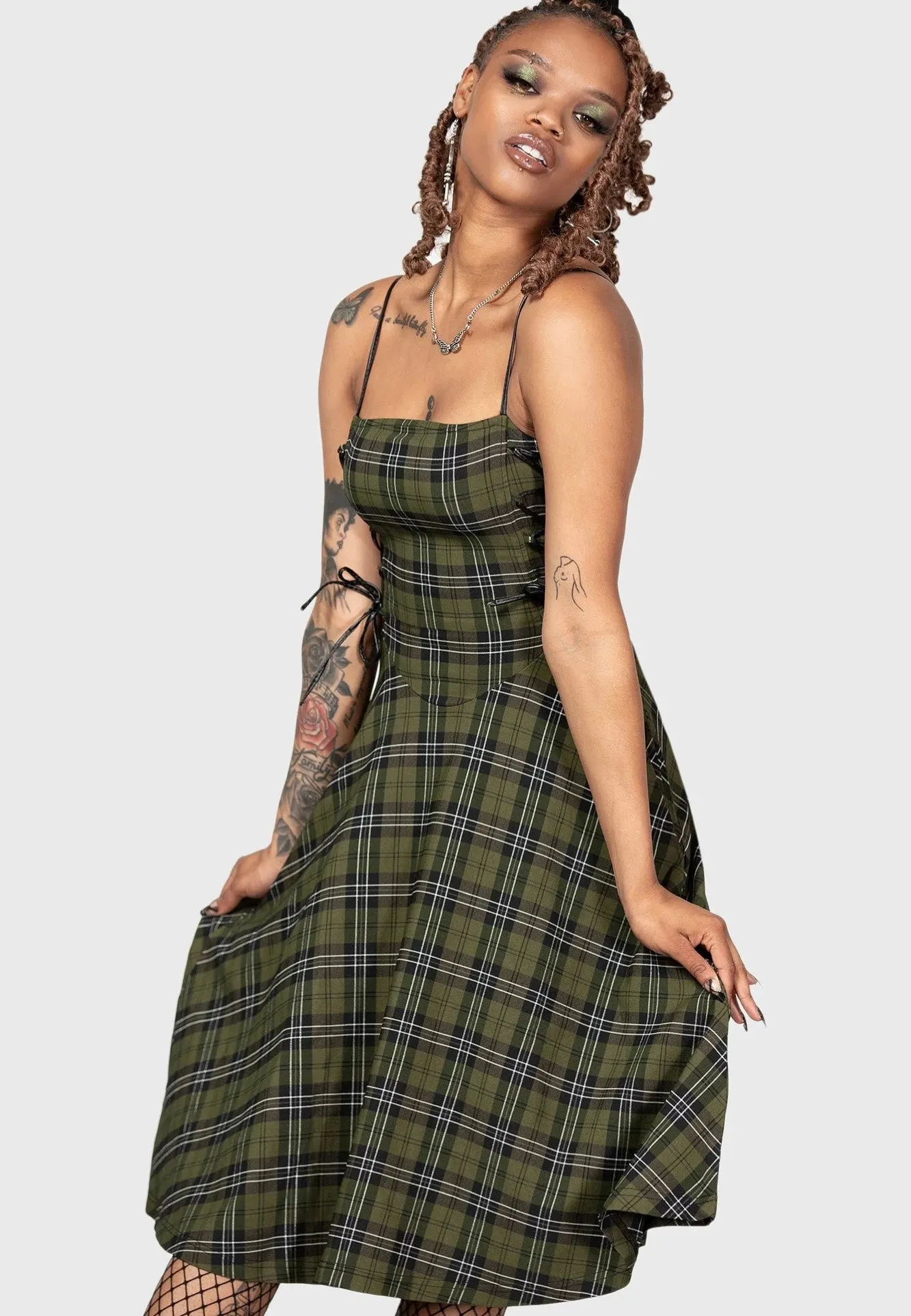 Killstar - Elyswyth Strapless Green - Dress