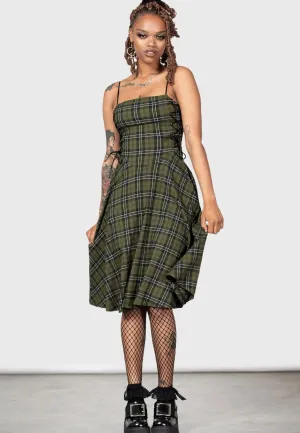 Killstar - Elyswyth Strapless Green - Dress