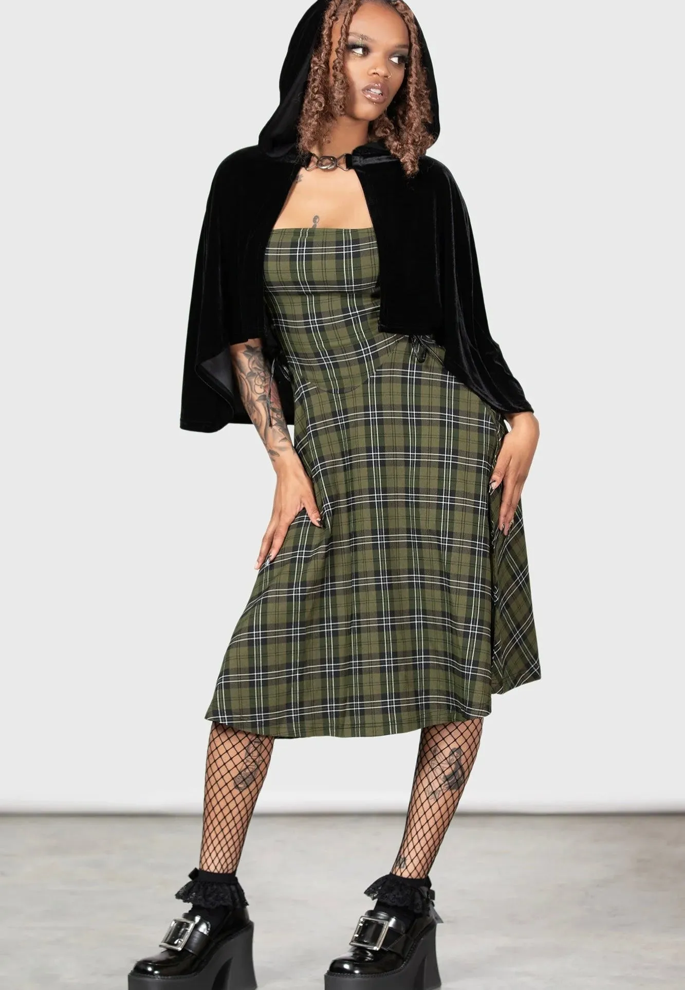 Killstar - Elyswyth Strapless Green - Dress