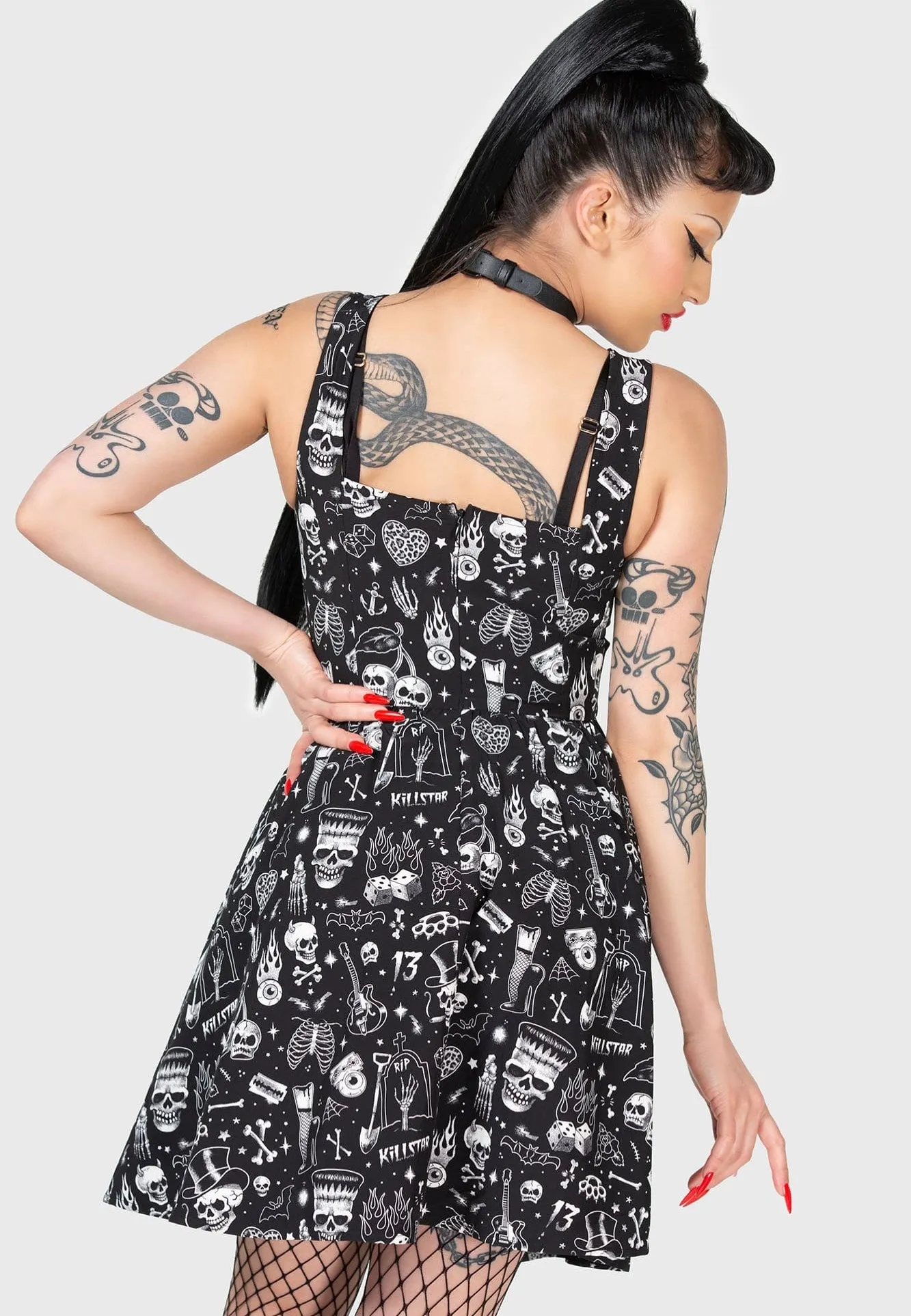 Killstar - Flipped Mini Black - Dress