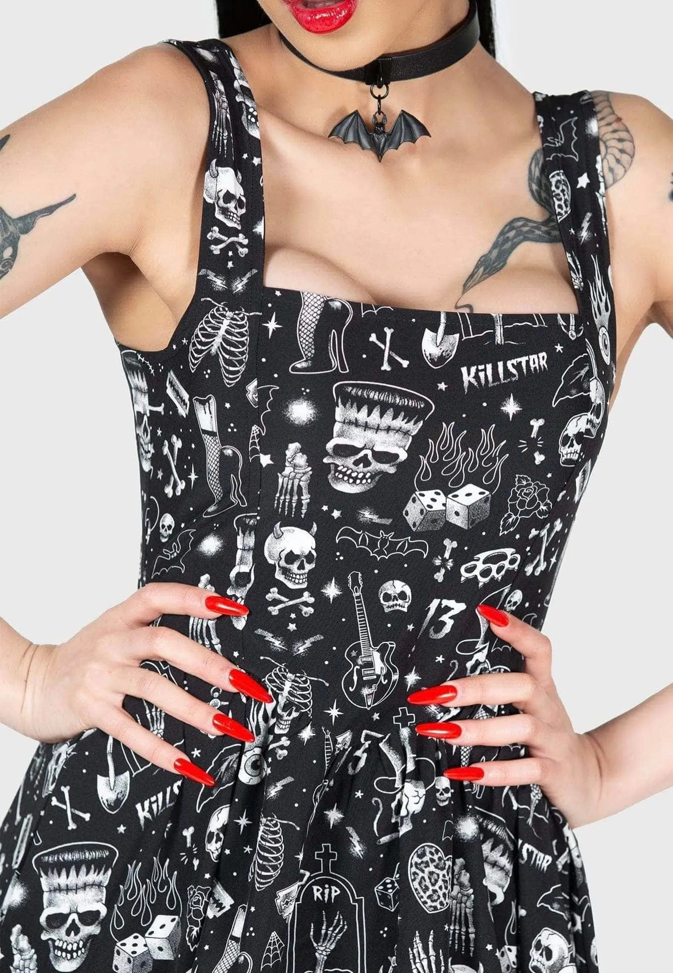 Killstar - Flipped Mini Black - Dress
