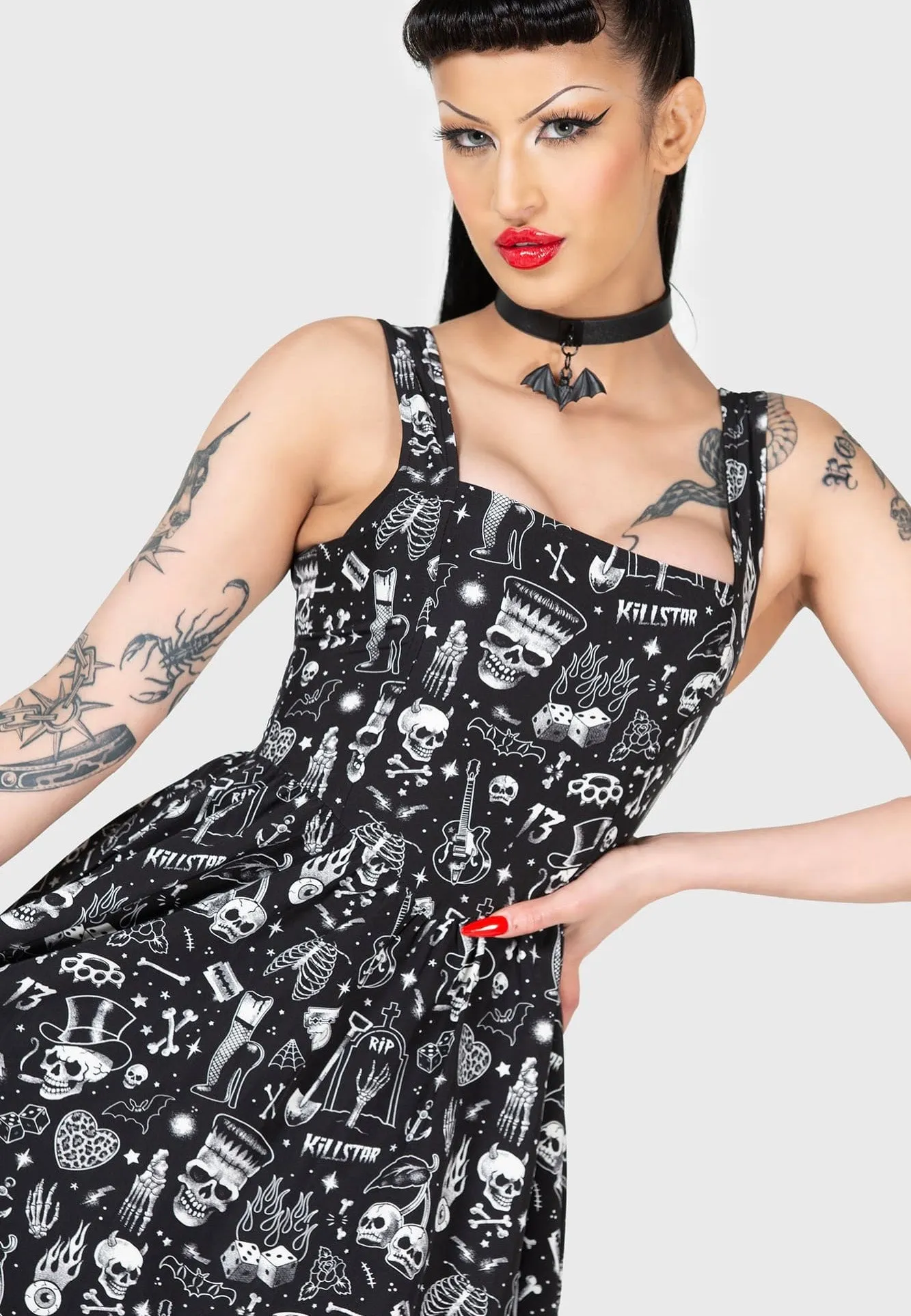 Killstar - Flipped Mini Black - Dress