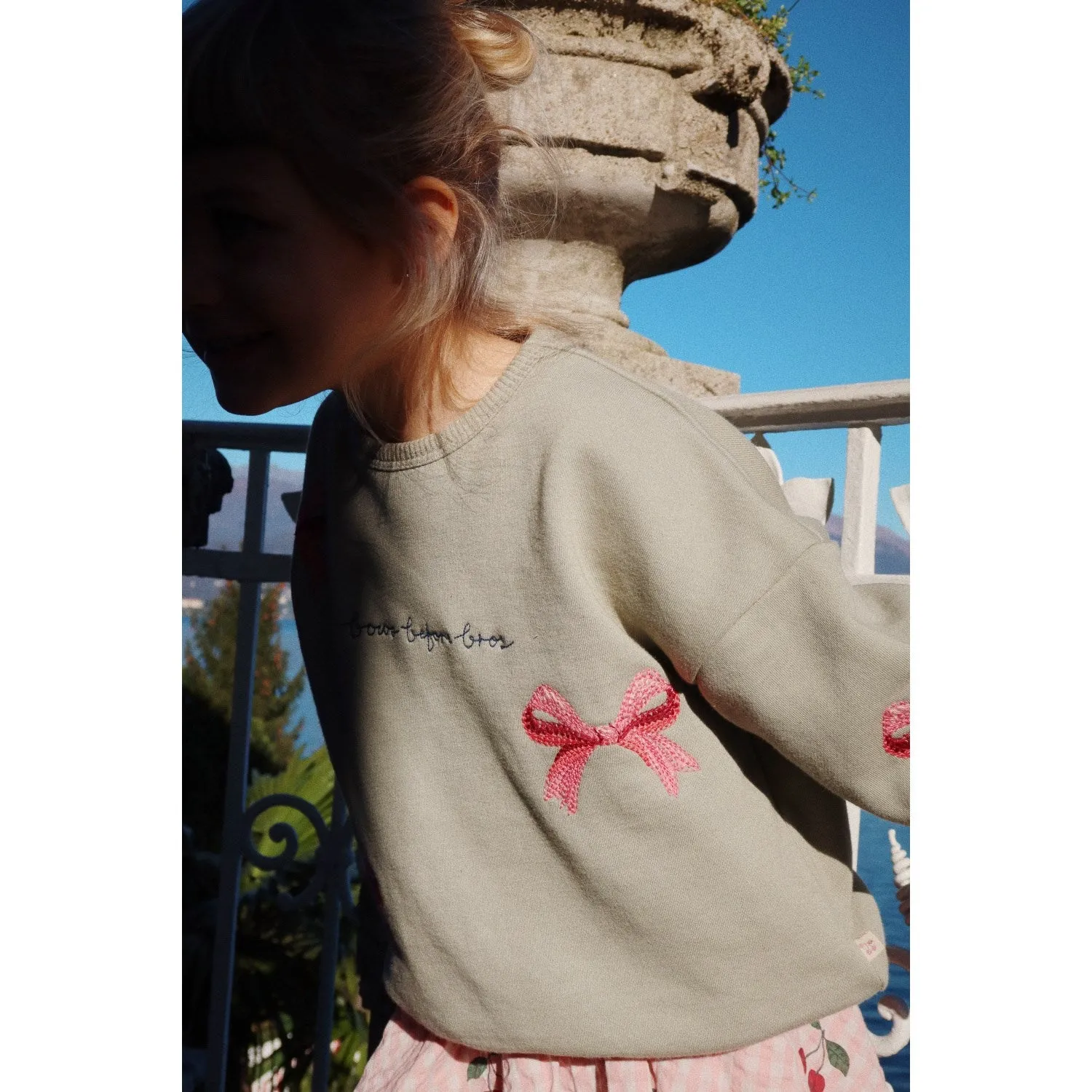 Konges Sljd Tea Lou Bow Sweatshirt Ocs