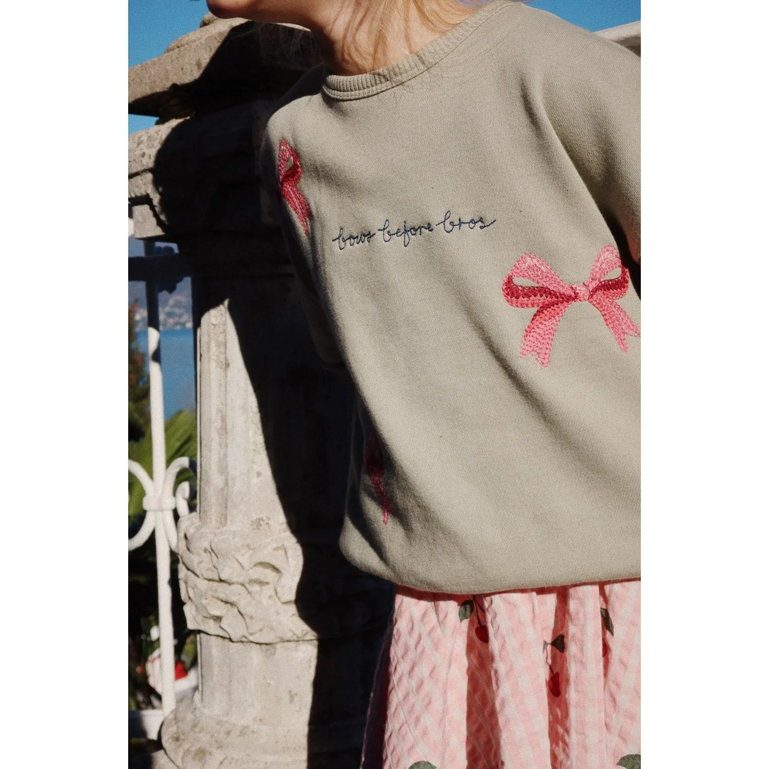 Konges Sljd Tea Lou Bow Sweatshirt Ocs
