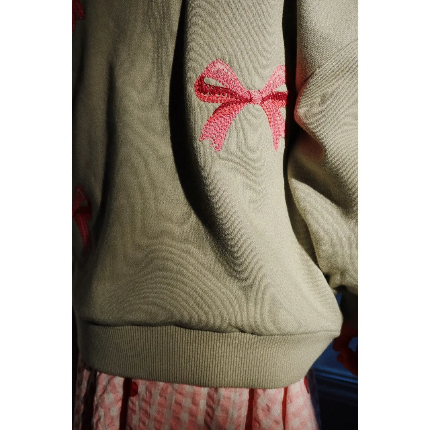 Konges Sljd Tea Lou Bow Sweatshirt Ocs