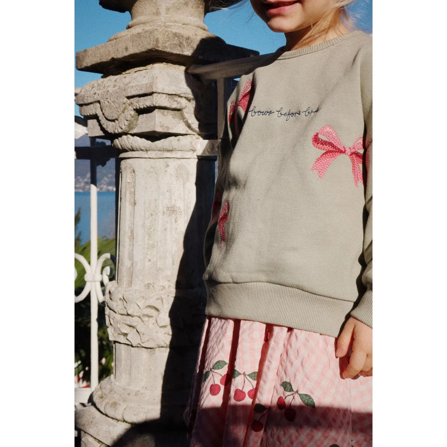 Konges Sljd Tea Lou Bow Sweatshirt Ocs
