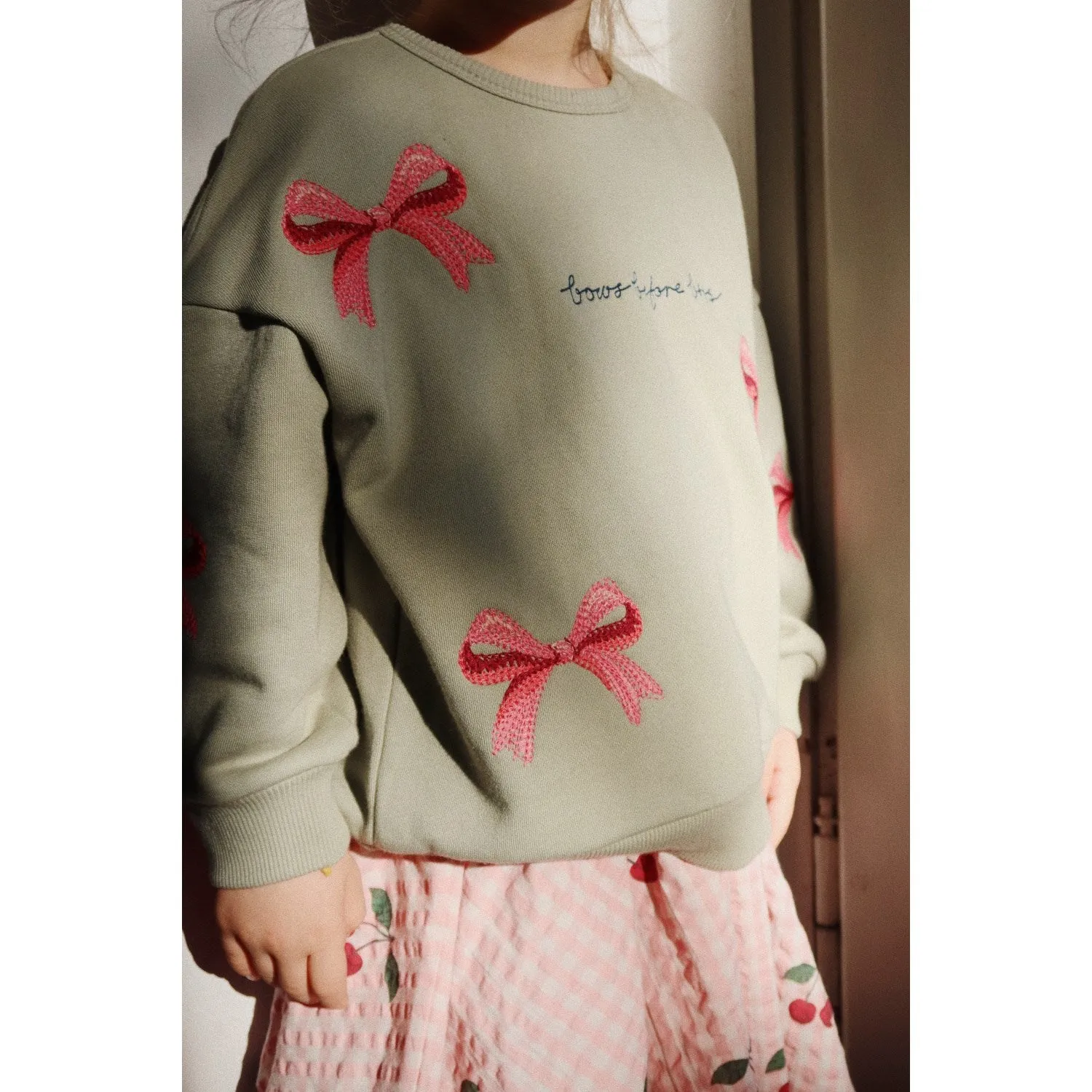 Konges Sljd Tea Lou Bow Sweatshirt Ocs