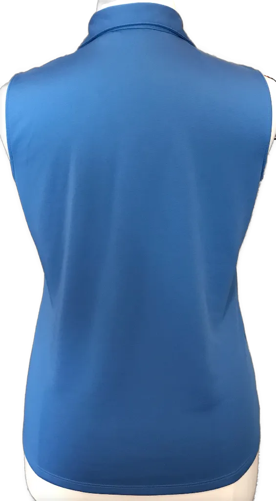 Lady Hagen Blue V-Neck Sleeveless Golf Polo Size XL