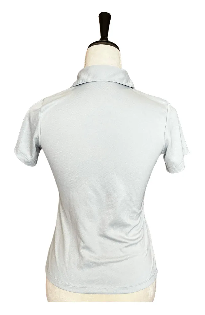 Lady Hagen Gray V-Neck Golf Polo Size XS