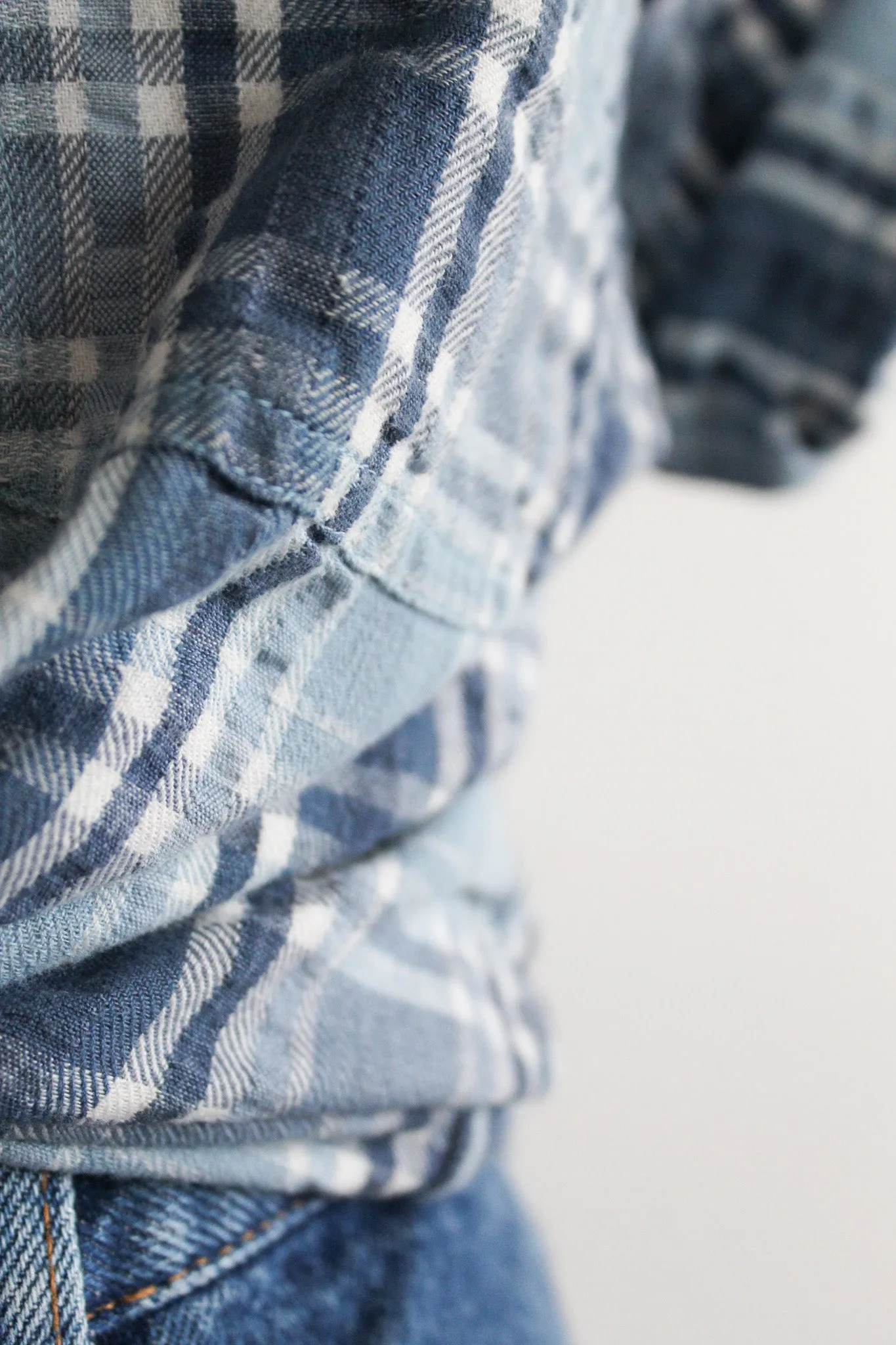 lake michigan plaid button up 1919 Vintage