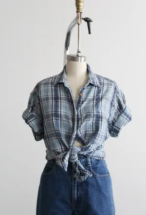 lake michigan plaid button up 1919 Vintage