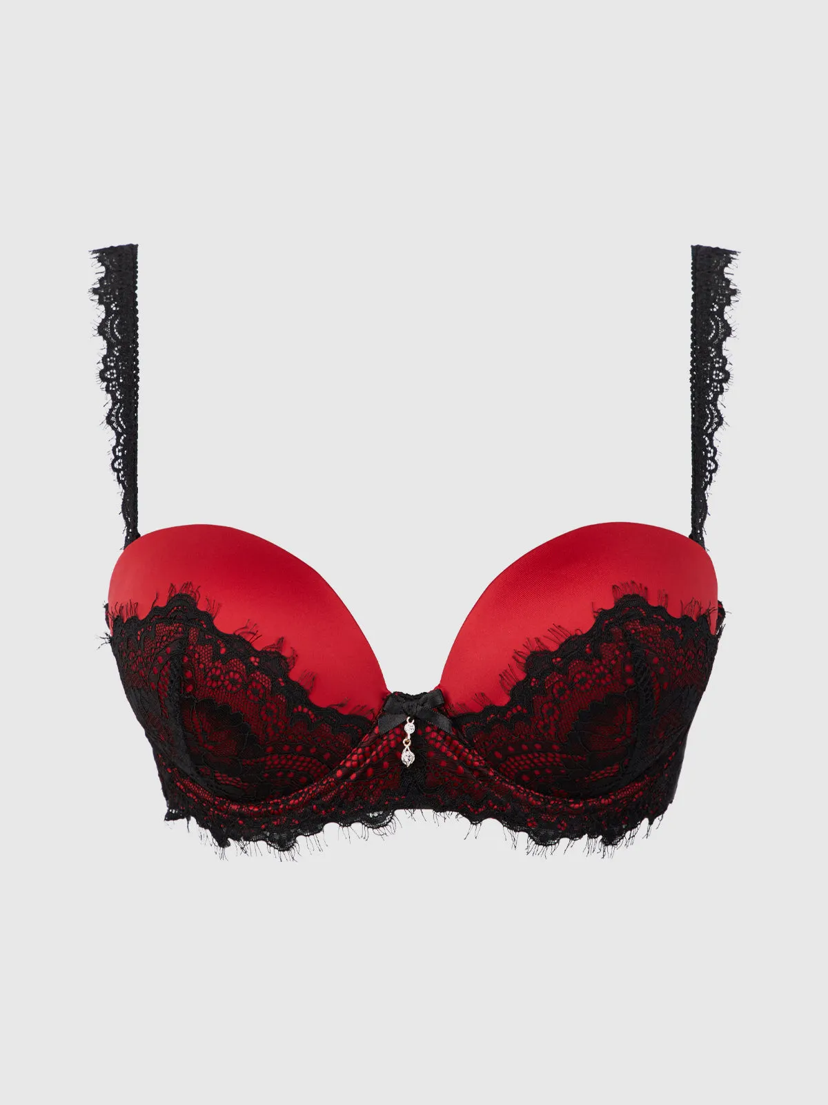 Lexi Lace Strapless Push Up Bra by Frederick's of Hollywood