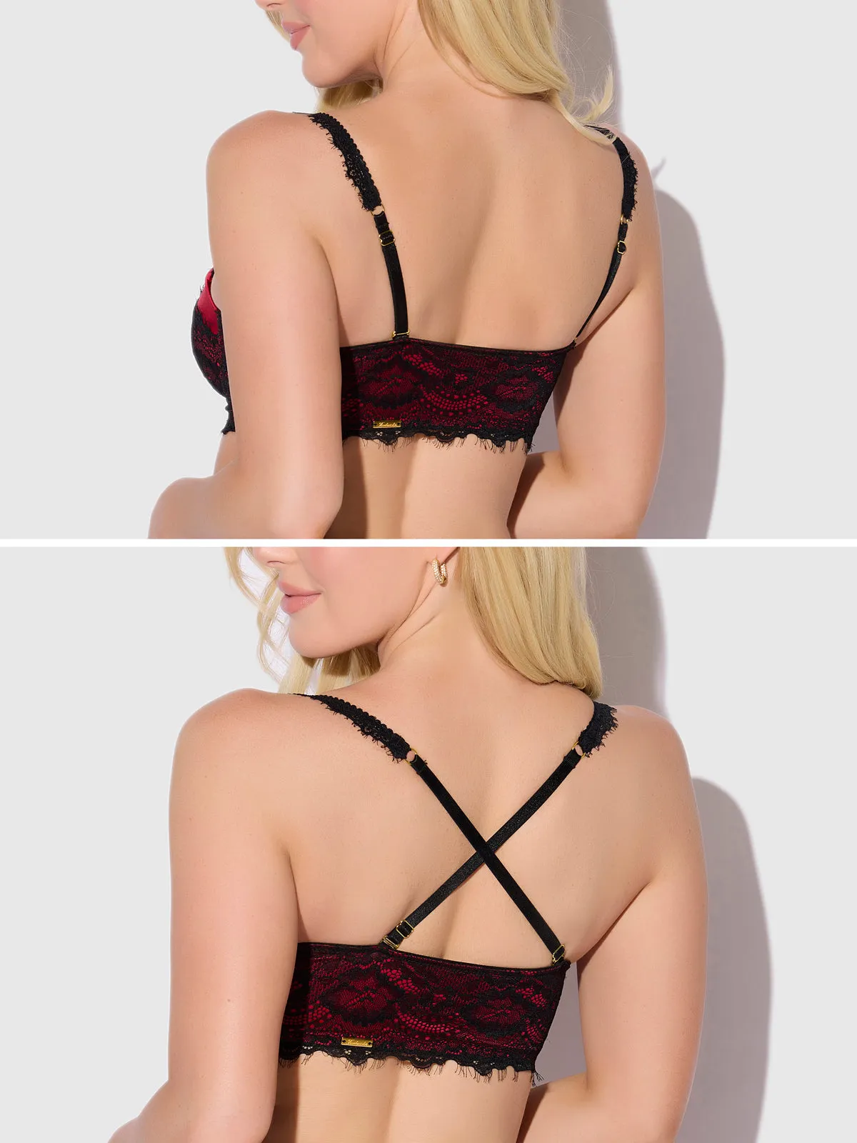 Lexi Lace Strapless Push Up Bra by Frederick's of Hollywood