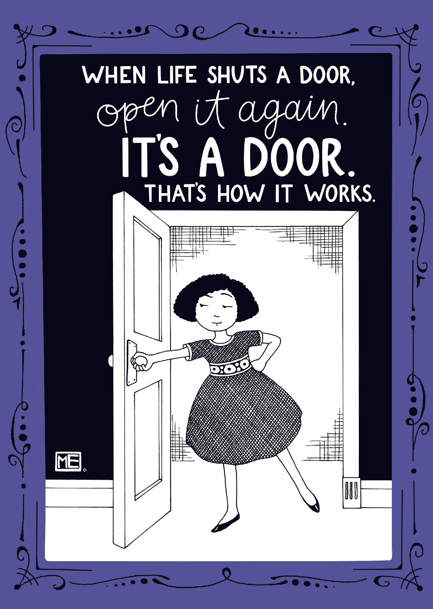 Life Shuts Door Card
