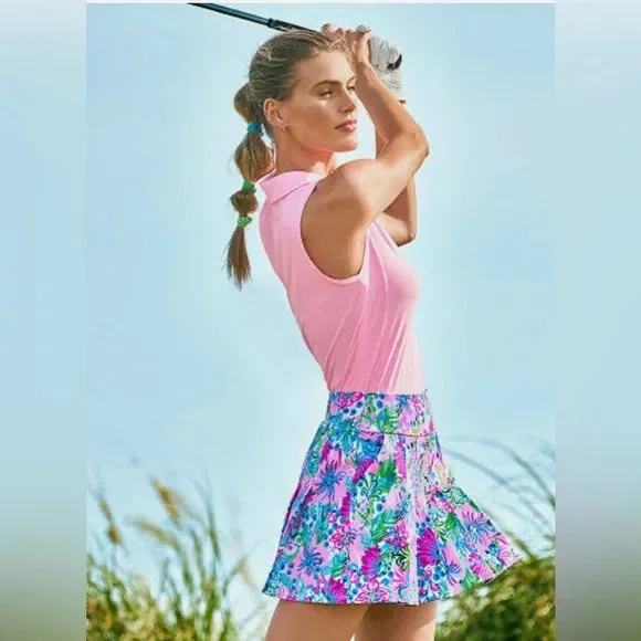 Lilly Pulitzer Women's Priska Skort UPF 50  in Mandevilla Baby Paradise Petals Golf