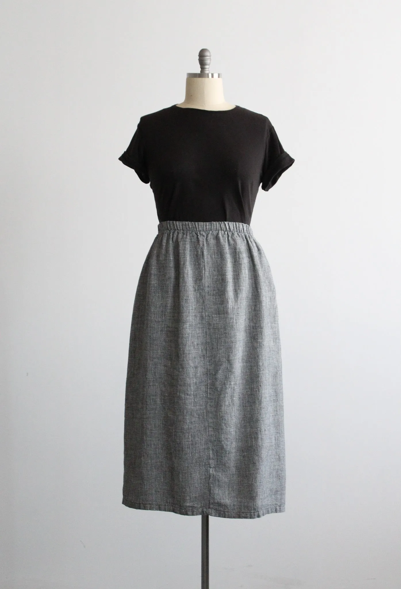 linen gingham dress set 1919 Vintage