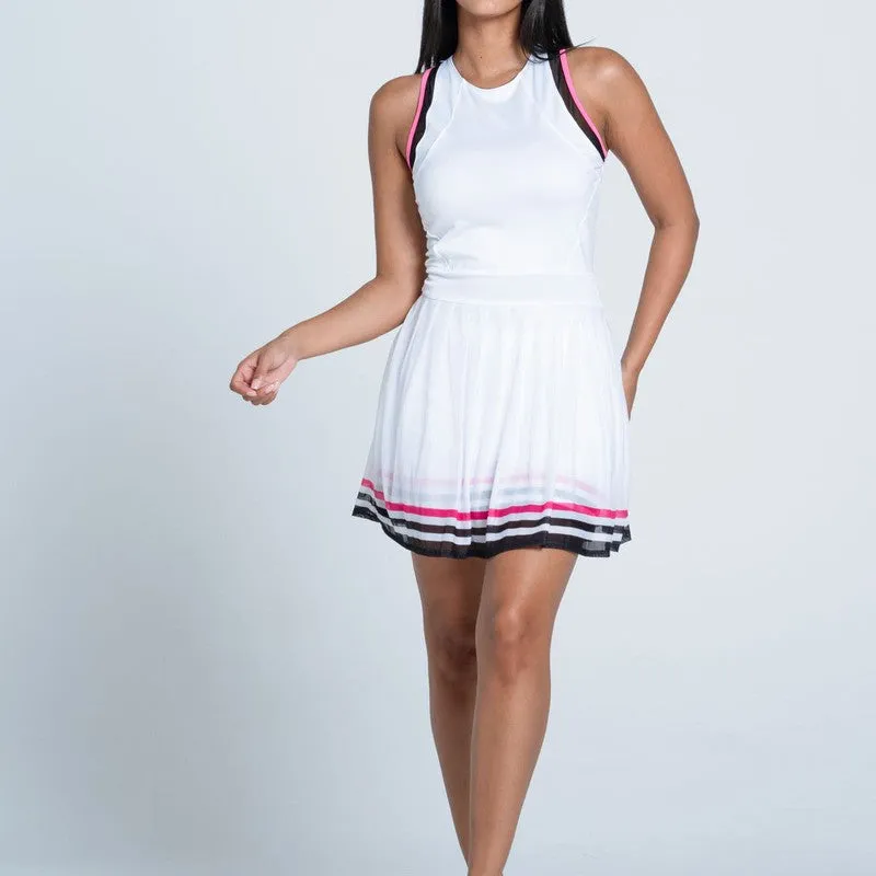 Lucky In Love Kinetic Energy Dress - White/Black