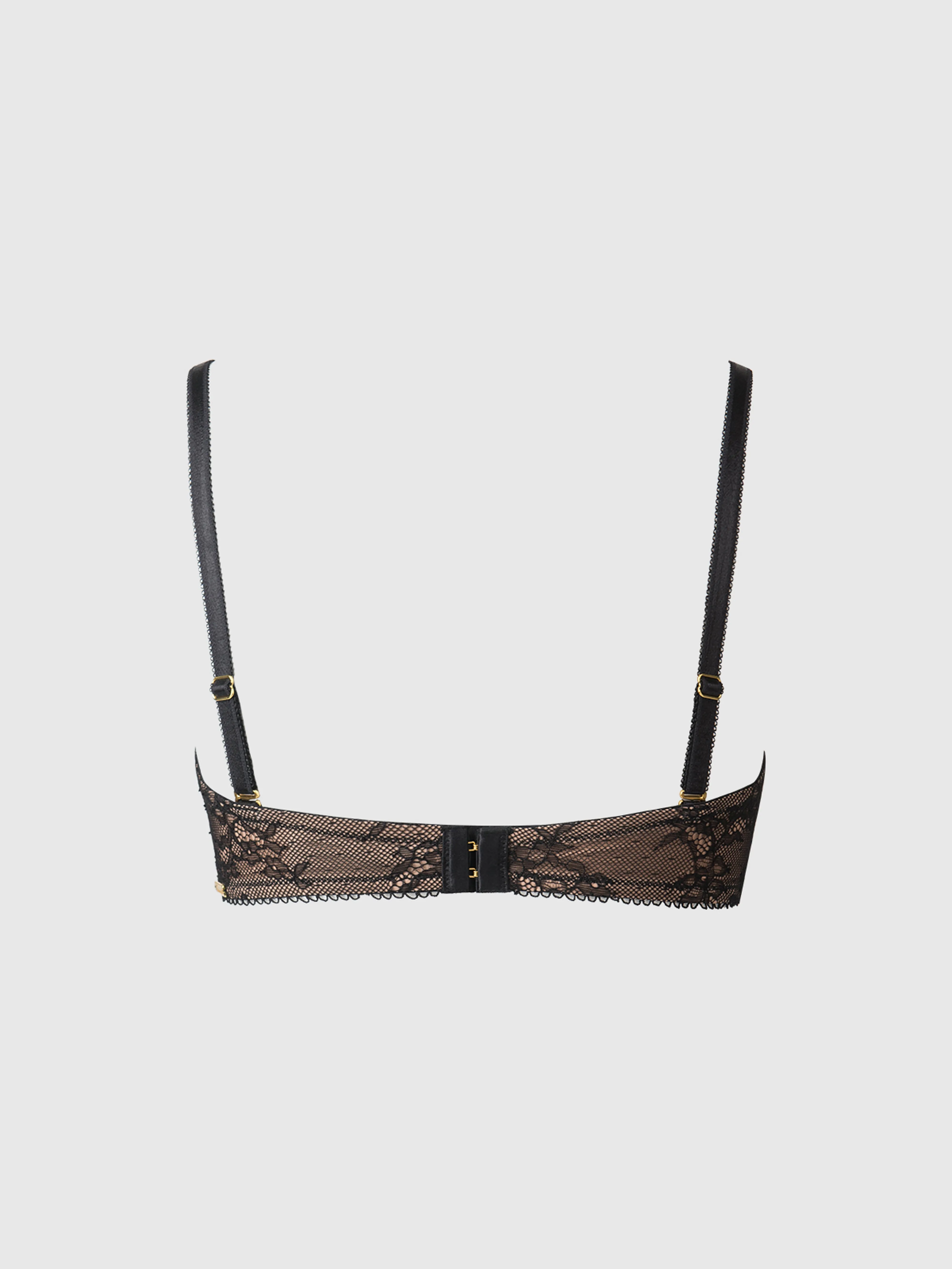 Luella Lace & Satin Demi Bra by Frederick's of Hollywood