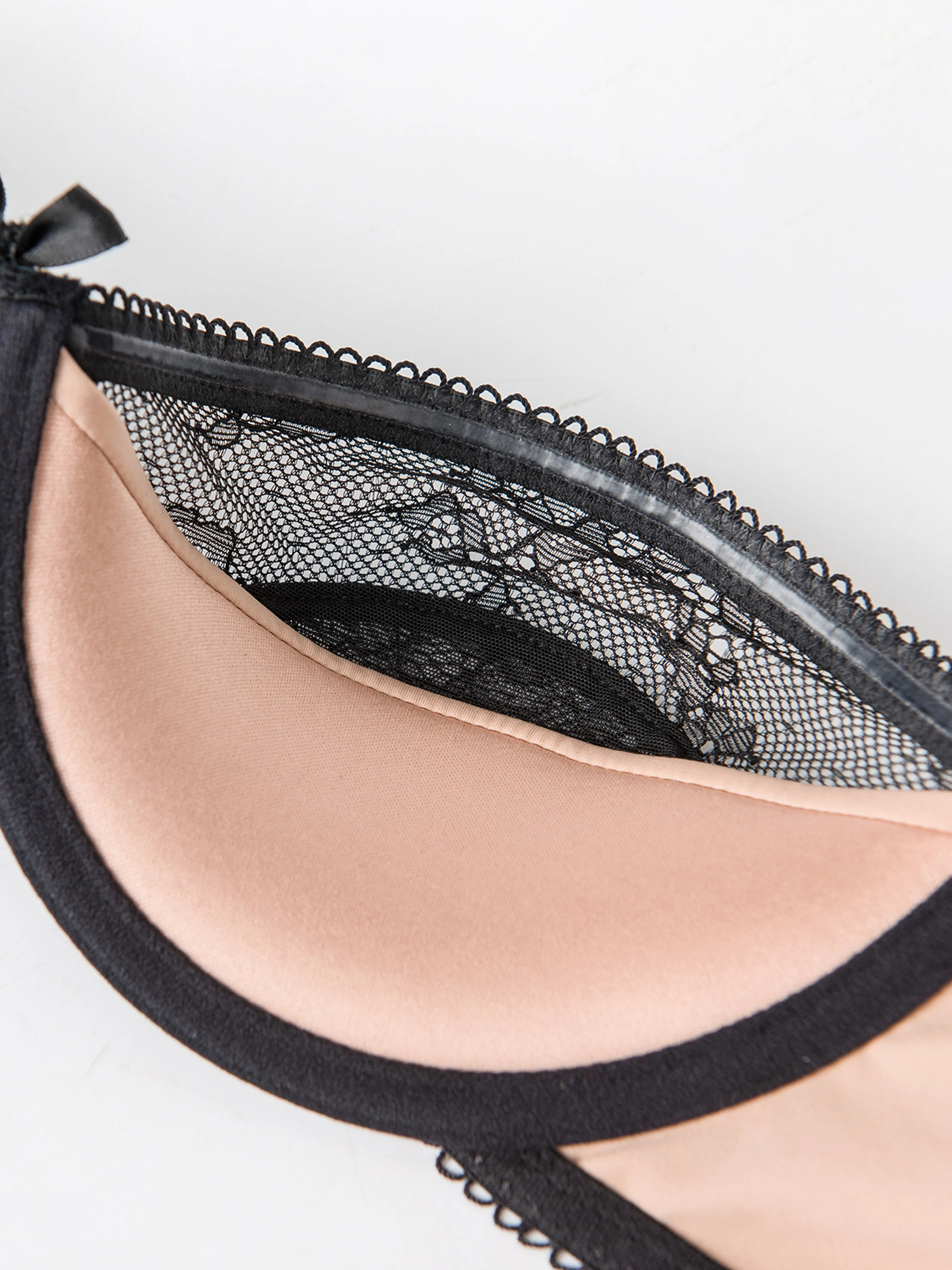 Luella Lace & Satin Demi Bra by Frederick's of Hollywood